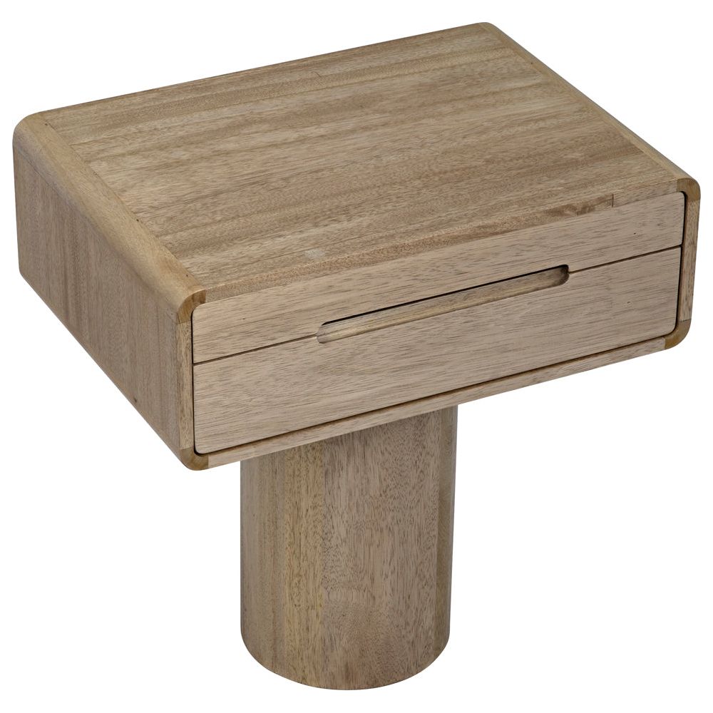 Langford Side Table, Washed Walnut by NOIR