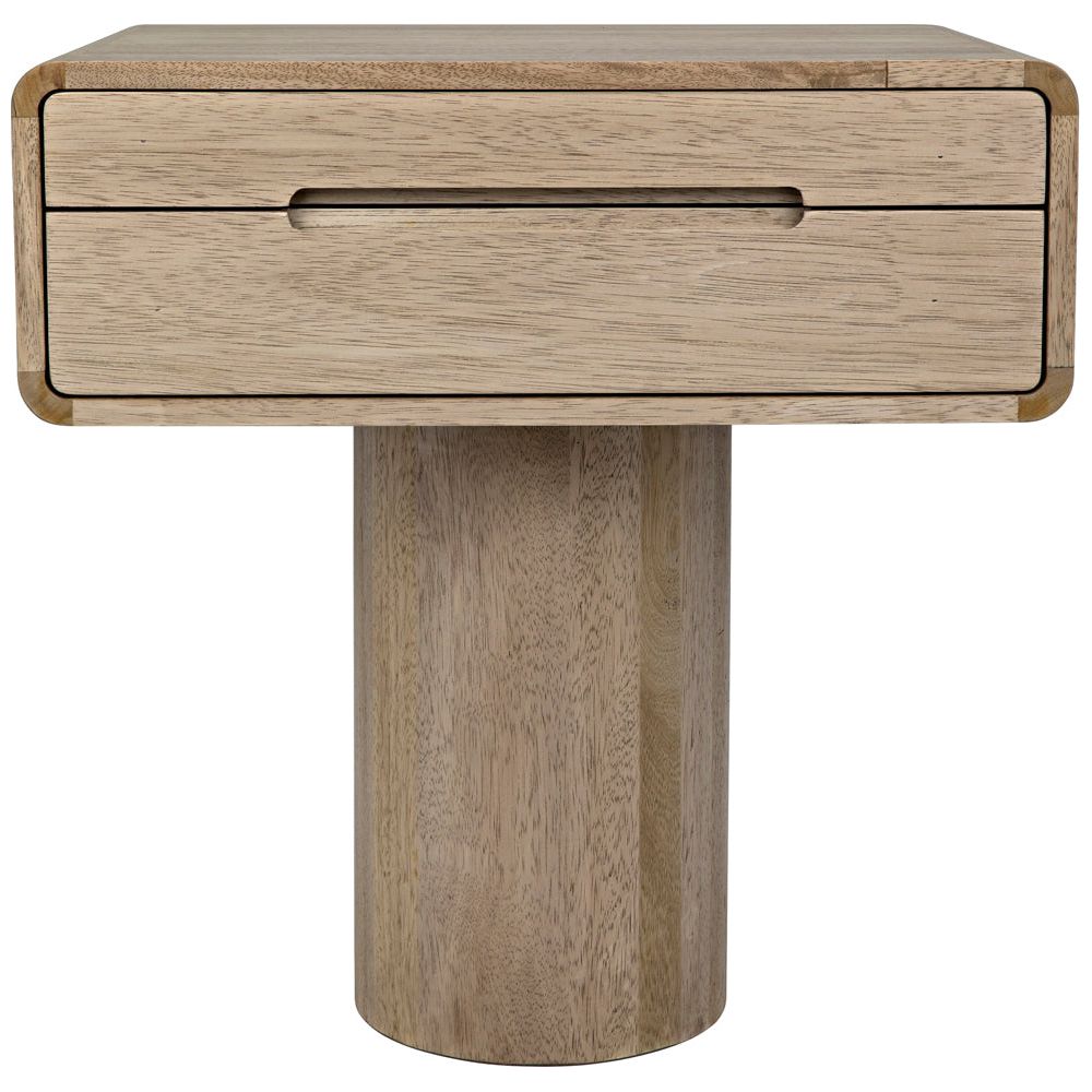 Langford Side Table, Washed Walnut by NOIR