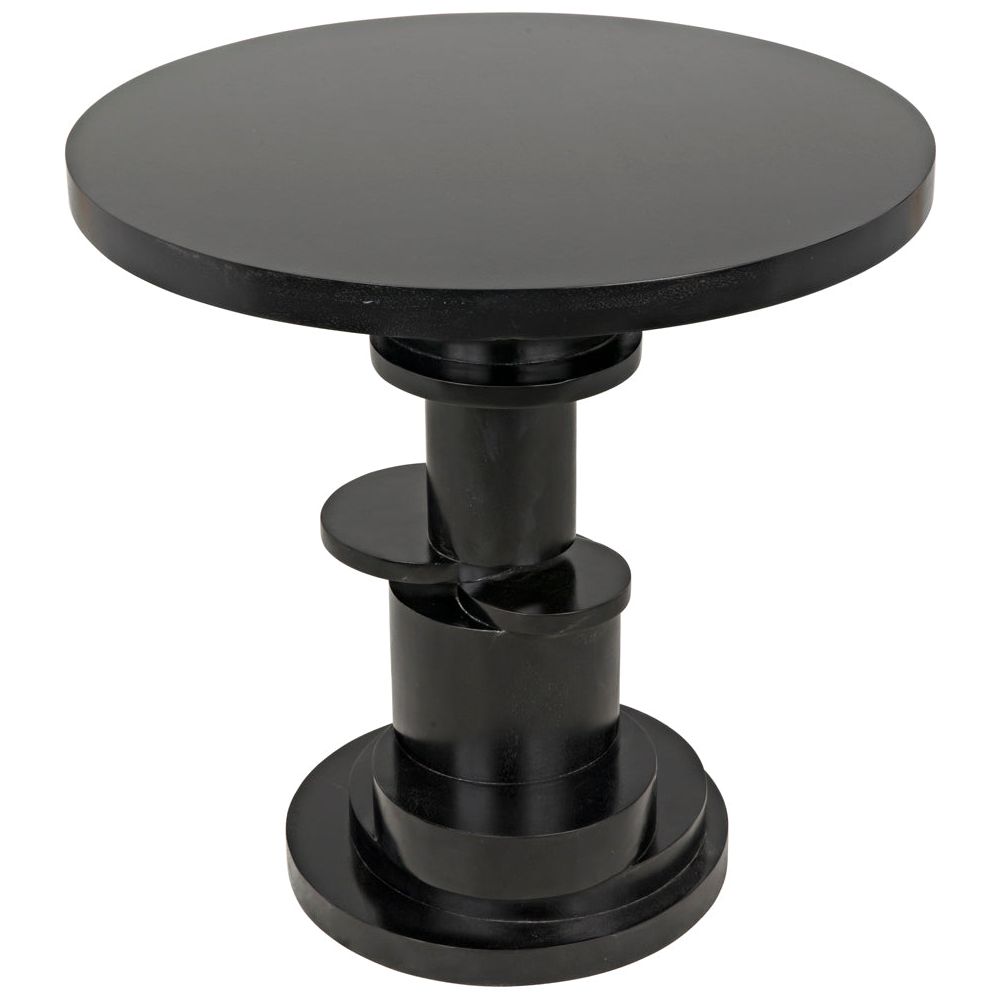 Hugo Side Table, Hand Rubbed Black by NOIR