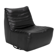 Mcclain Swivel Single Sofa, Black by NOIR