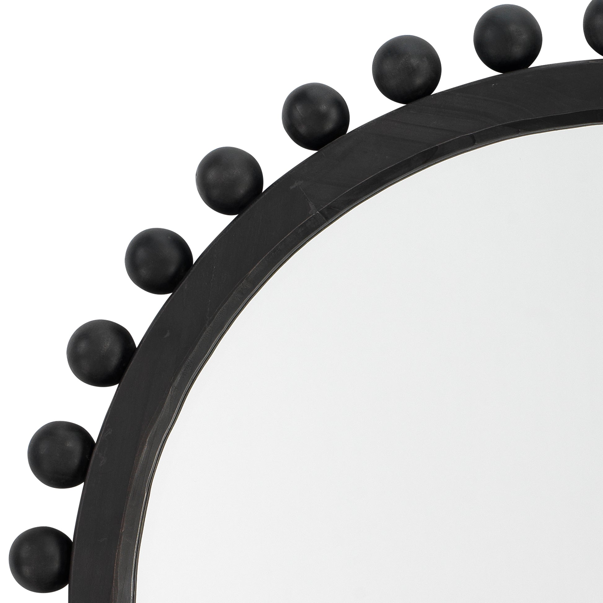 Brighton Round Wood Mirror by Jamie Young