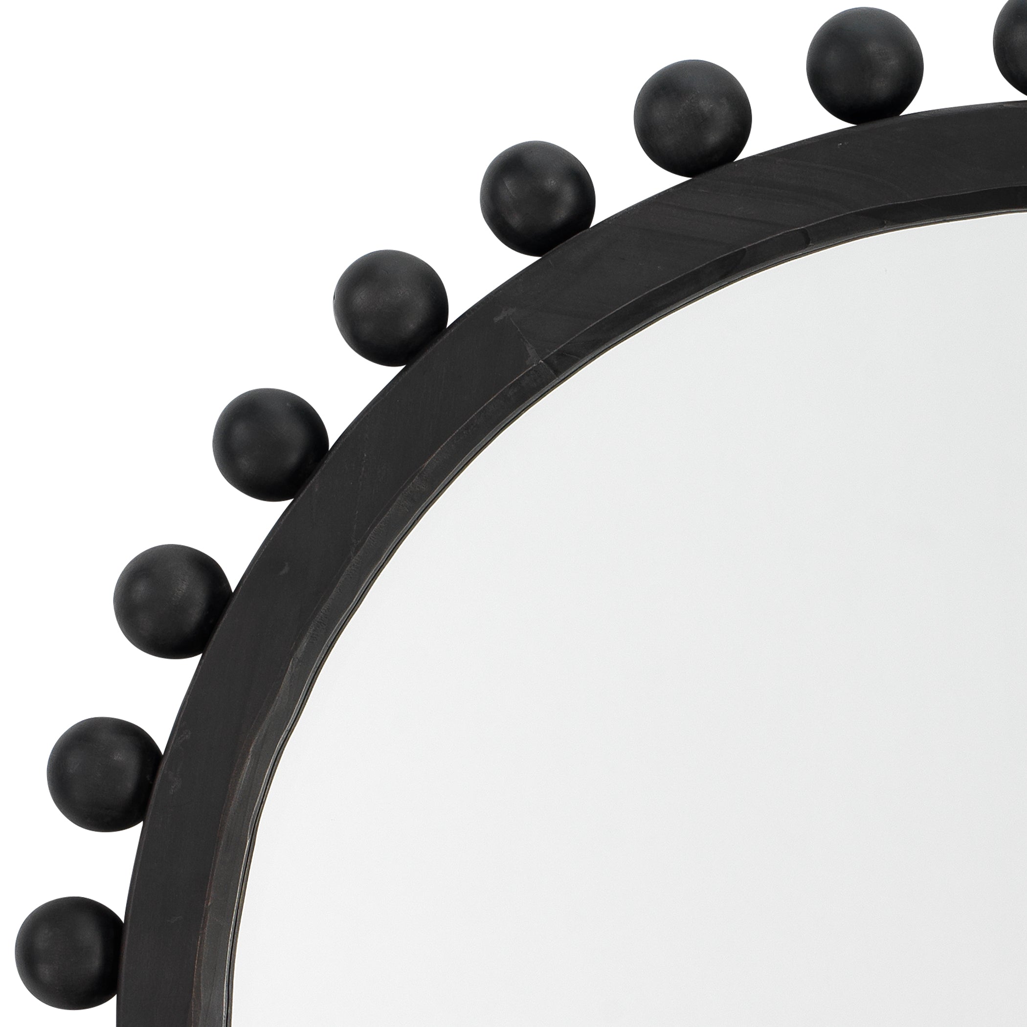 Brighton Round Wood Mirror by Jamie Young