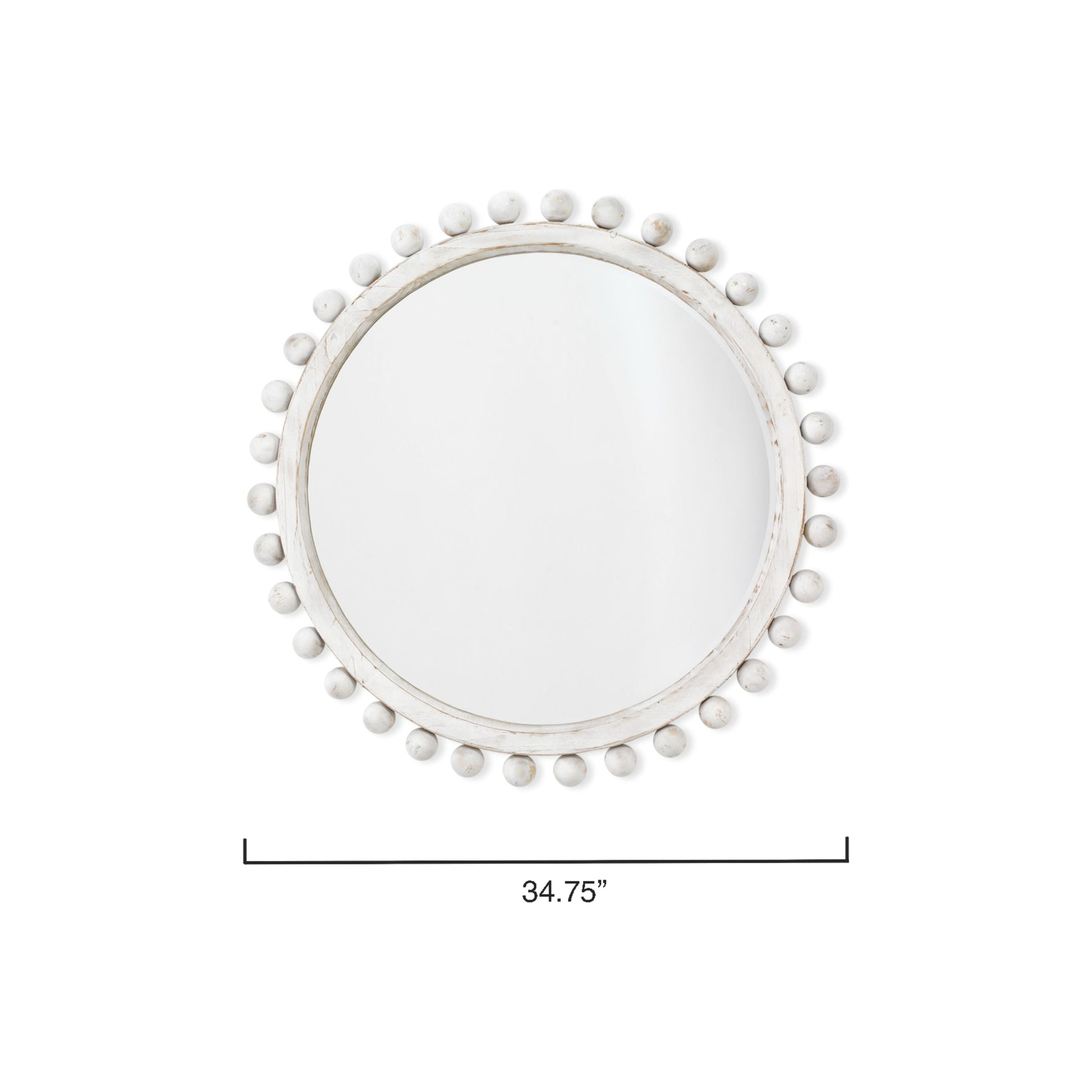 Brighton Round Wood Mirror by Jamie Young