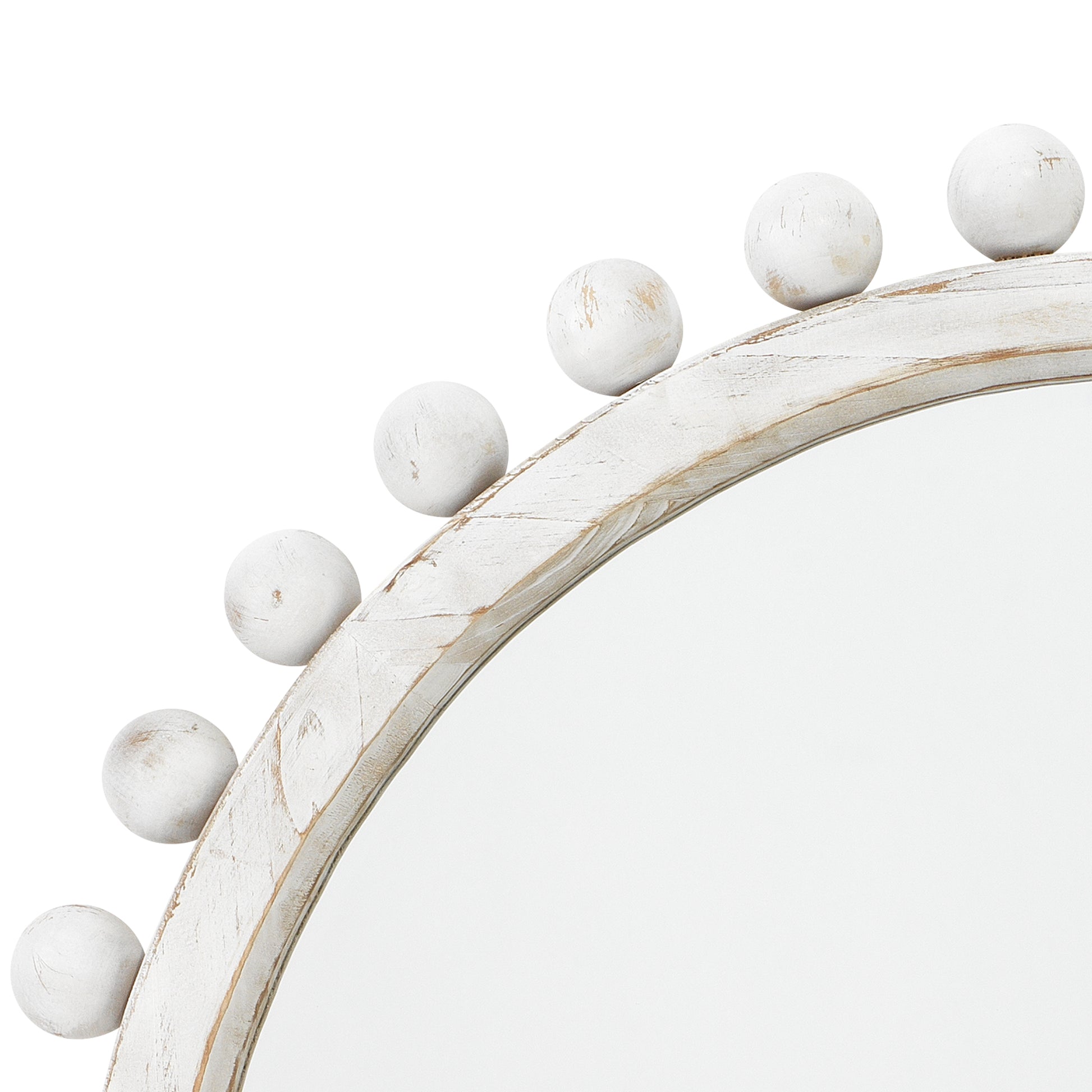 Brighton Round Wood Mirror by Jamie Young