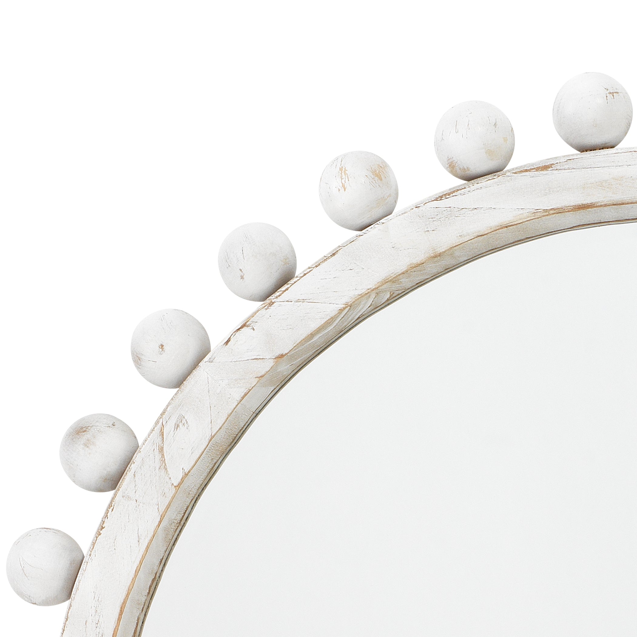 Brighton Round Wood Mirror by Jamie Young