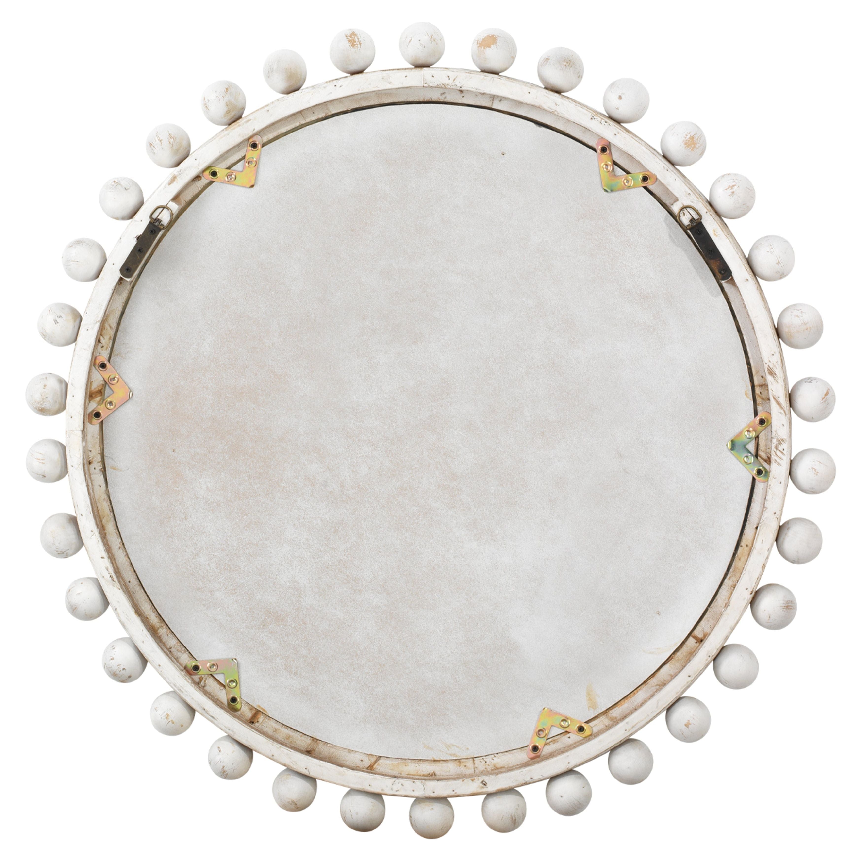 Brighton Round Wood Mirror by Jamie Young