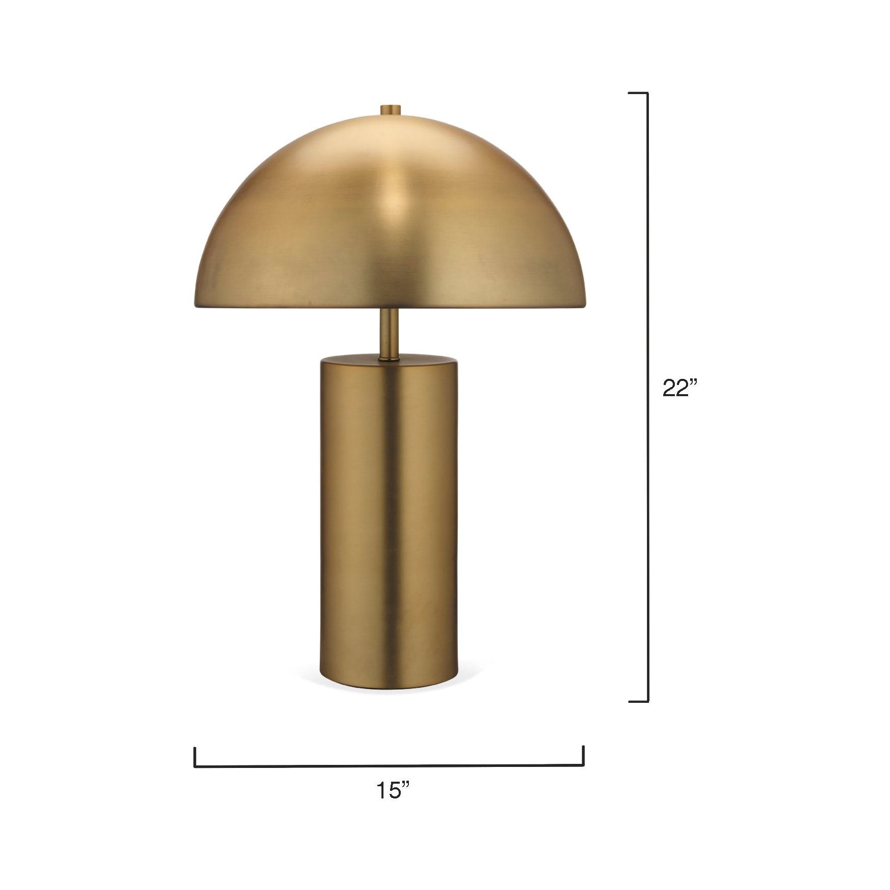 Felix Iron Table Lamp, Antique Brass by Jamie Young