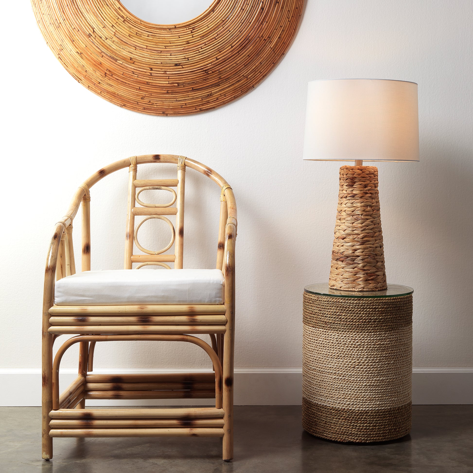 Haven Seagrass Table Lamp, Natural by Jamie Young