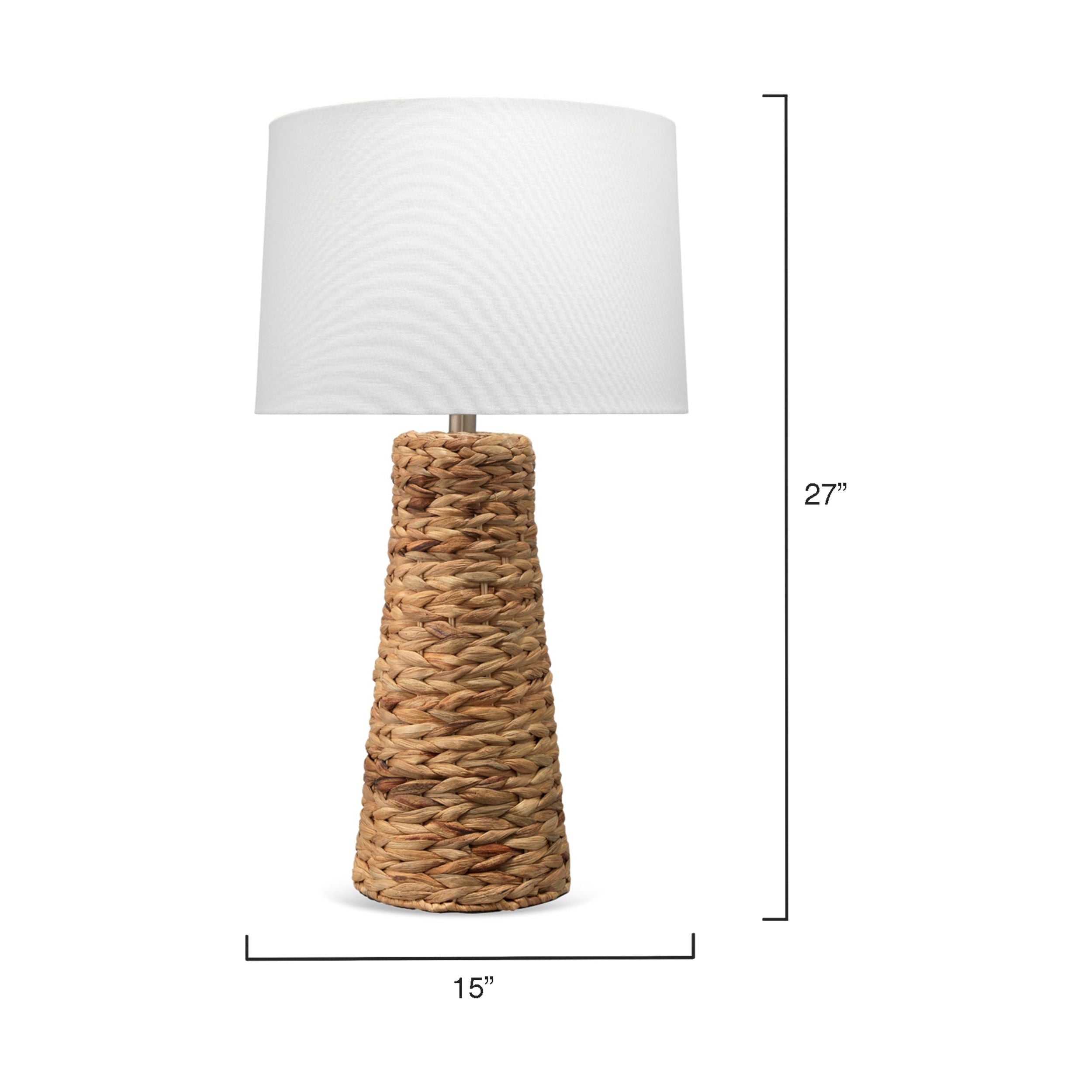 Haven Seagrass Table Lamp, Natural by Jamie Young