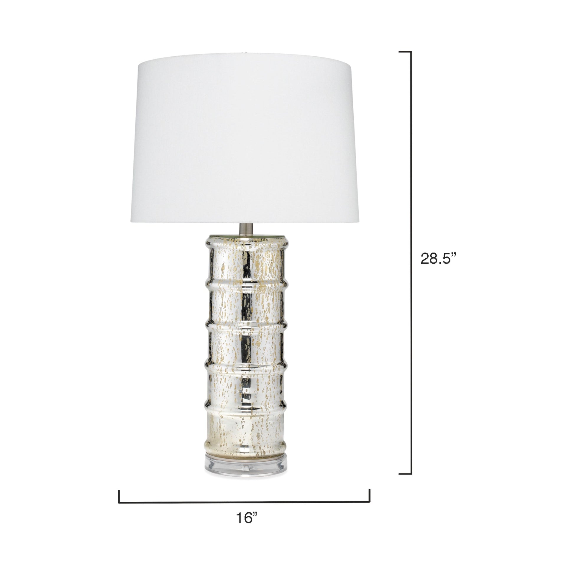 Irene Glass Table Lamp, Silver by Jamie Young