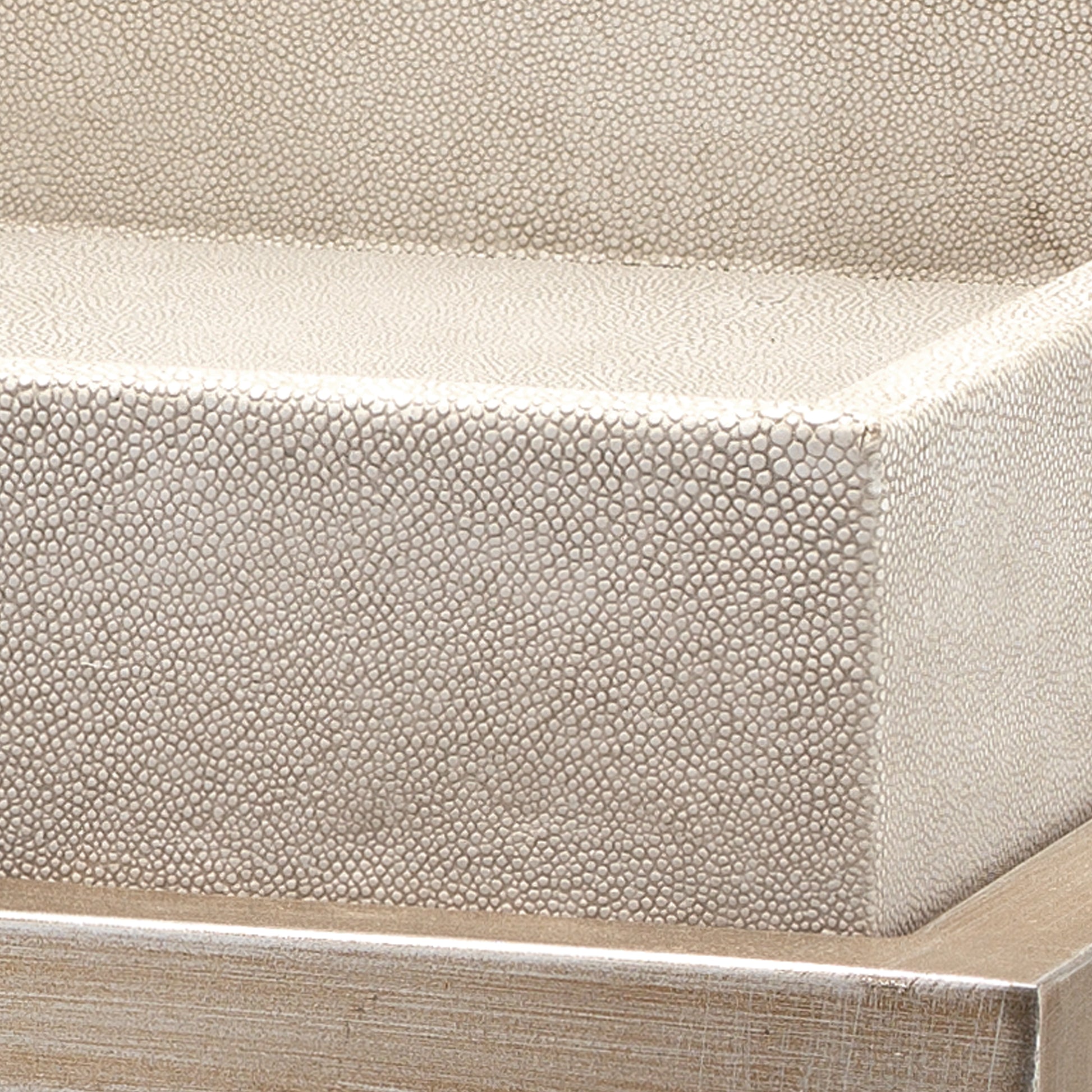 Jax Faux Shagreen Square Side Table by Jamie Young