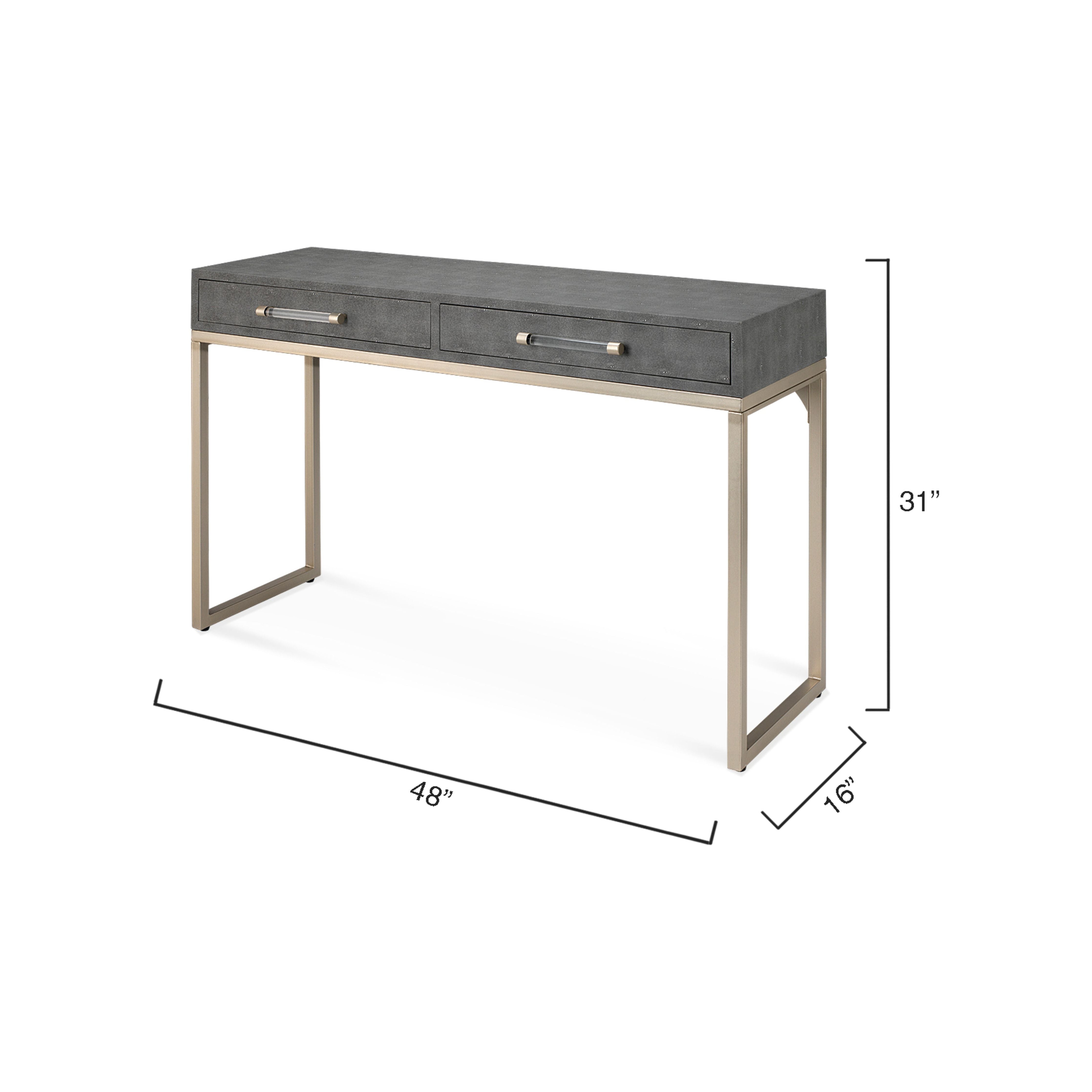 Kain Faux Shagreen Console by Jamie Young