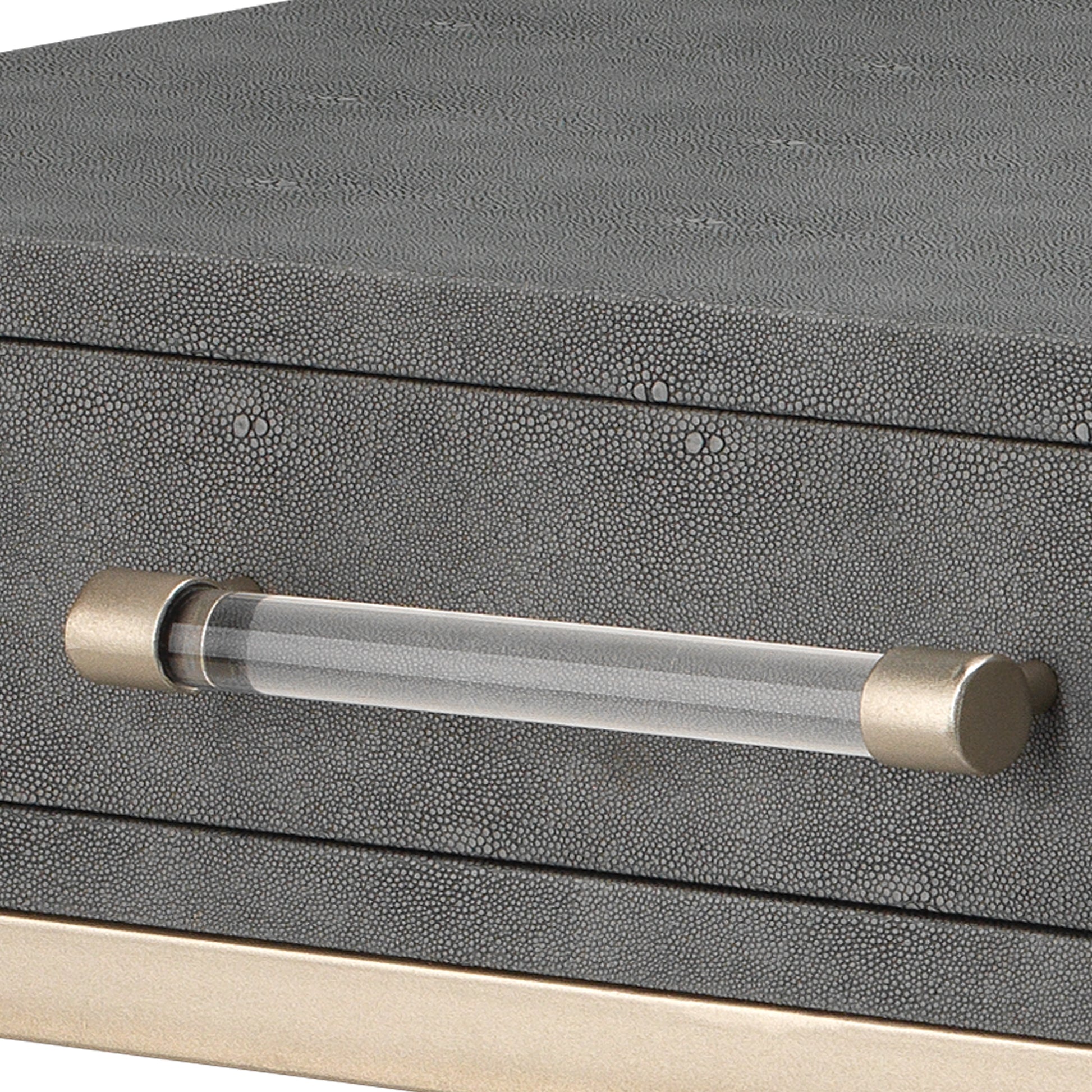 Kain Faux Shagreen Console by Jamie Young