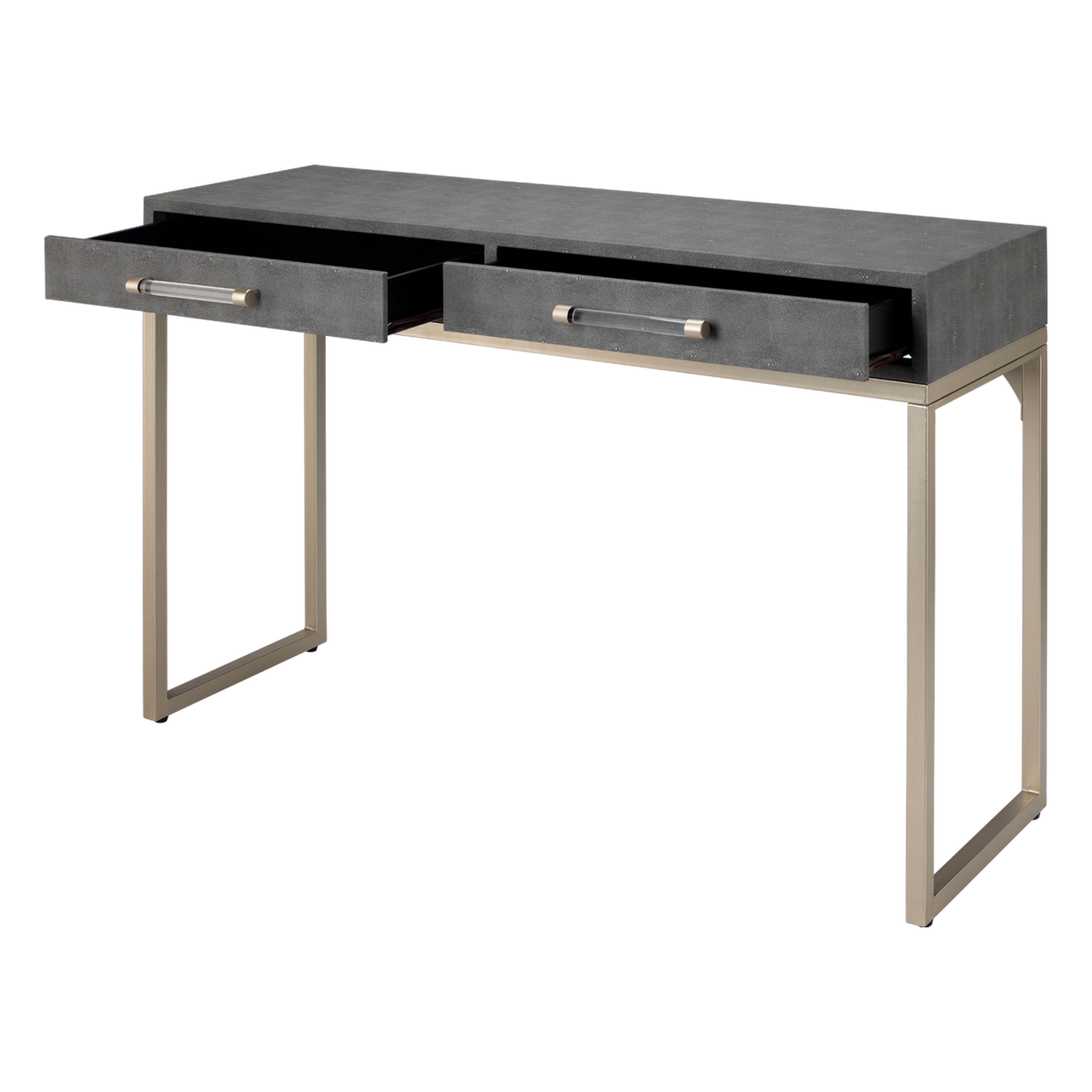 Kain Faux Shagreen Console by Jamie Young