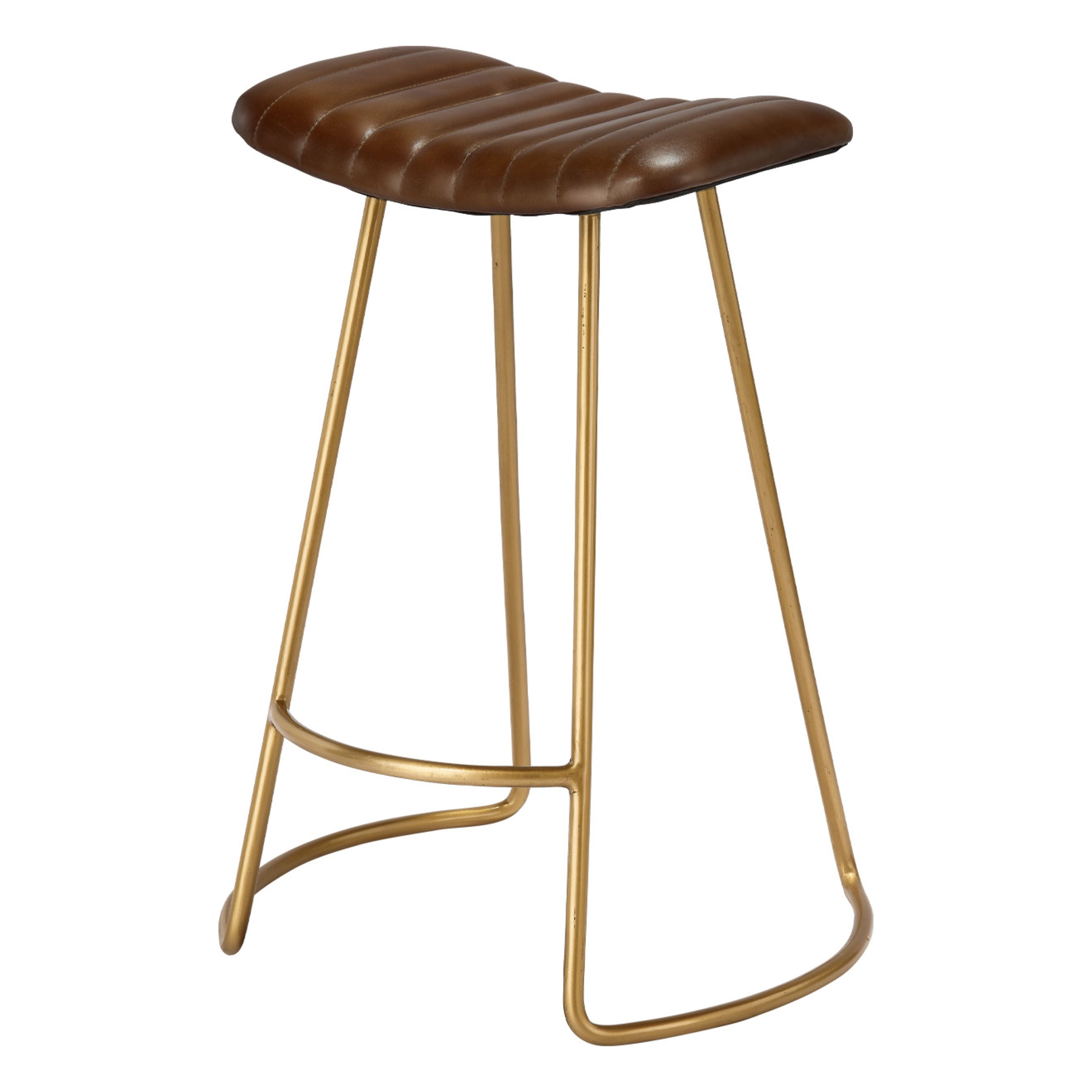 Theo Leather Counter Stool by Jamie Young