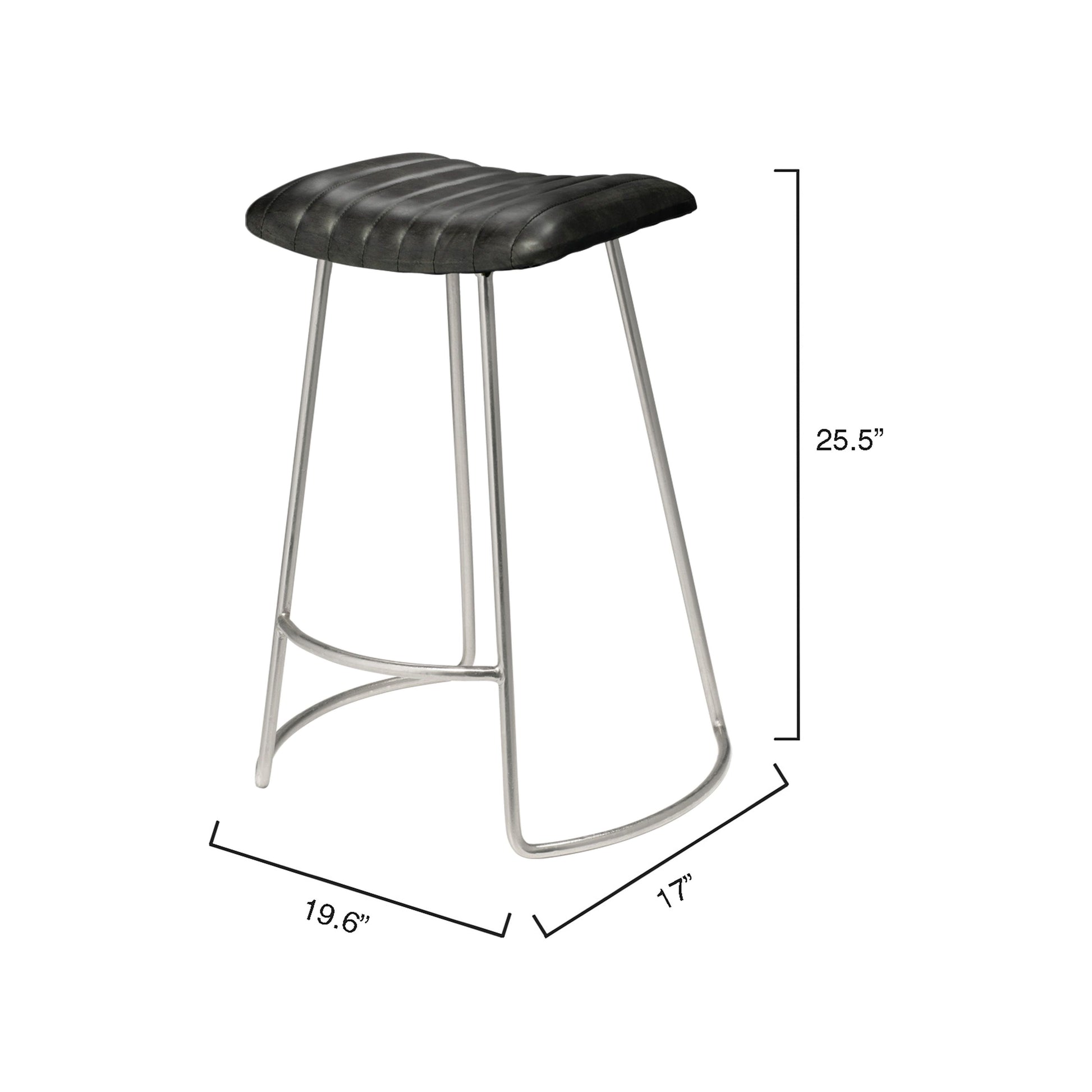 Theo Leather Counter Stool by Jamie Young