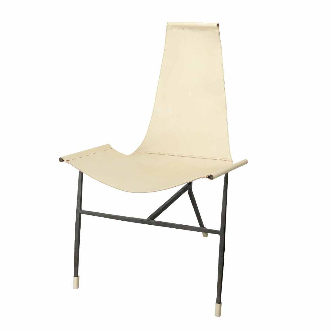 Abilene Leather Lounge Chair by Jamie Young