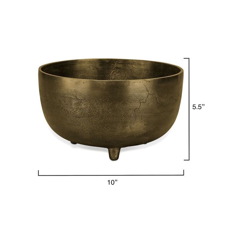 Relic Metal Footed Decorative Bowl Large by Jamie Young