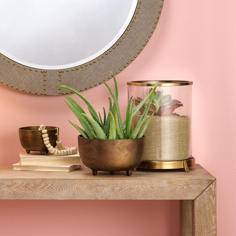 Relic Metal Footed Decorative Bowl by Jamie Young