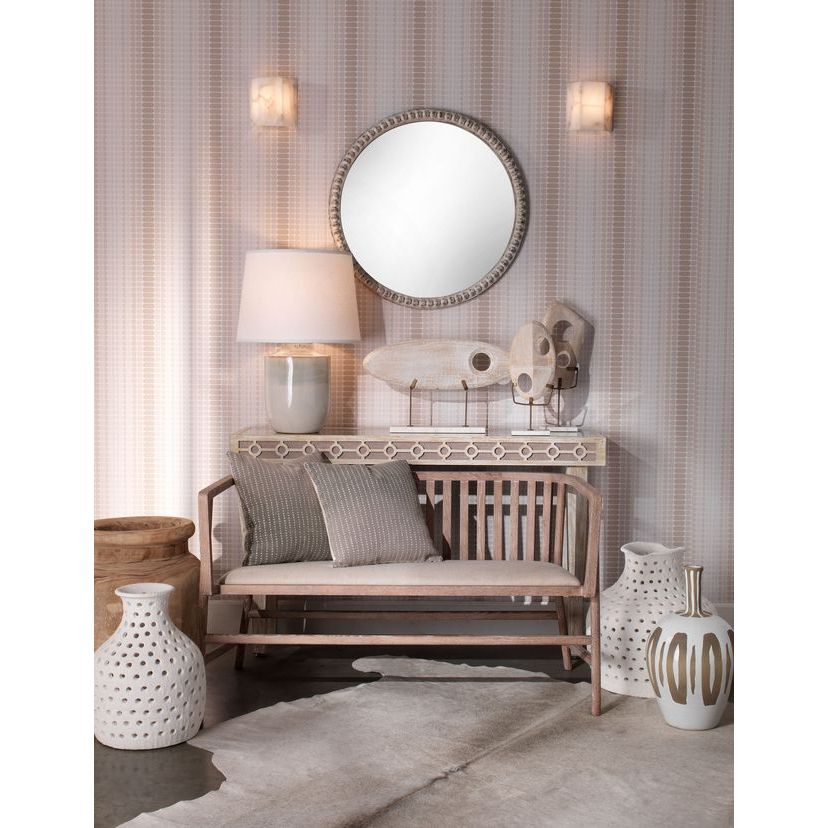 Borealis Tall Hexagon 1-Light Wall Alabaster Sconce by Jamie Young