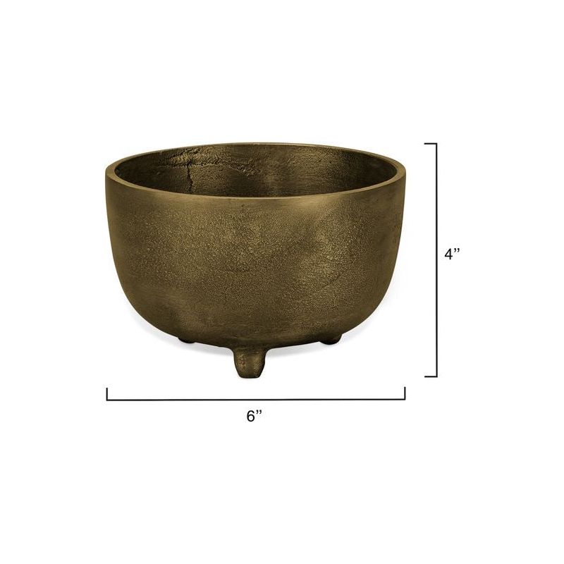 Relic Metal Footed Decorative Bowl Small by Jamie Young