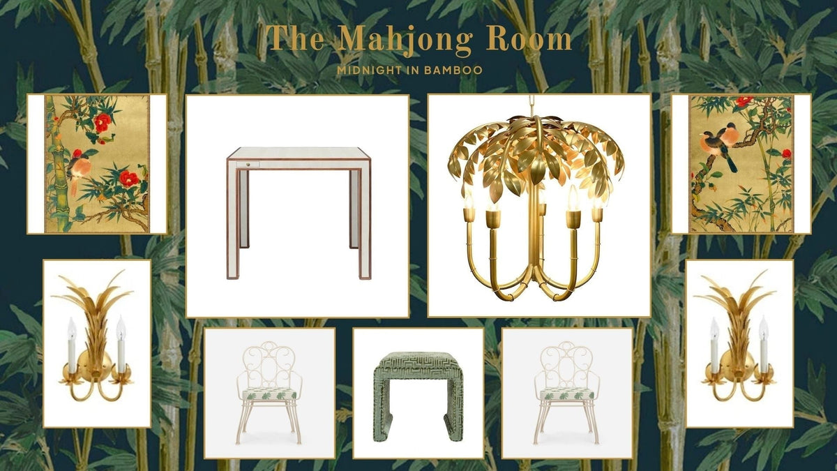 How to Design a Mahjong Room: Our "Midnight in Bamboo" Reveal