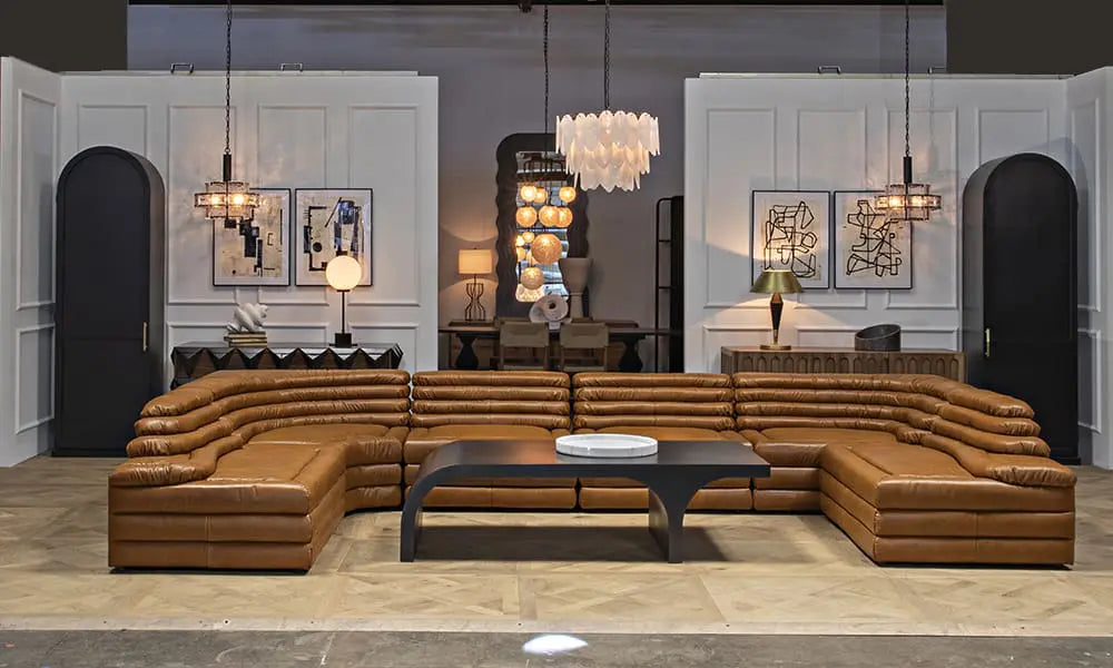 Bandera Sofa, 1A, Roche Tan Leather