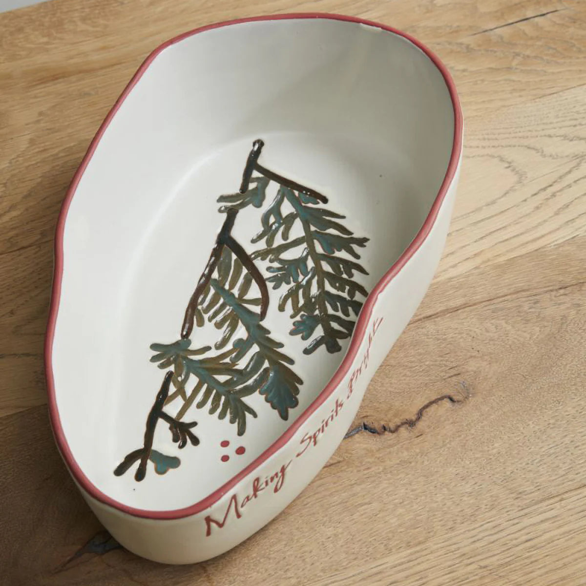 Evergreen Ceramic Serving Dish – Off-White by Ivory & Olive
