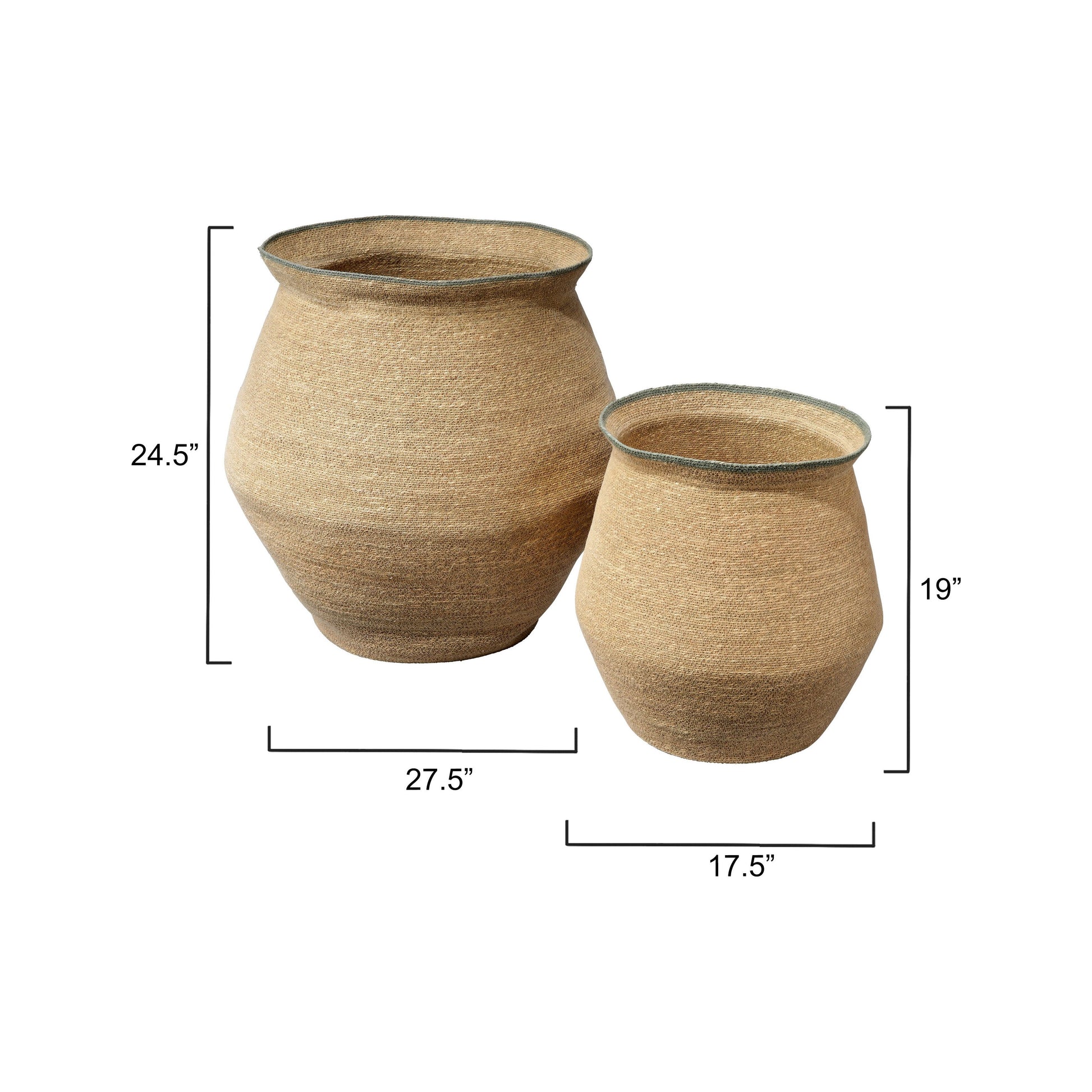 Cobra Seagrass Basket Set by Jamie Young
