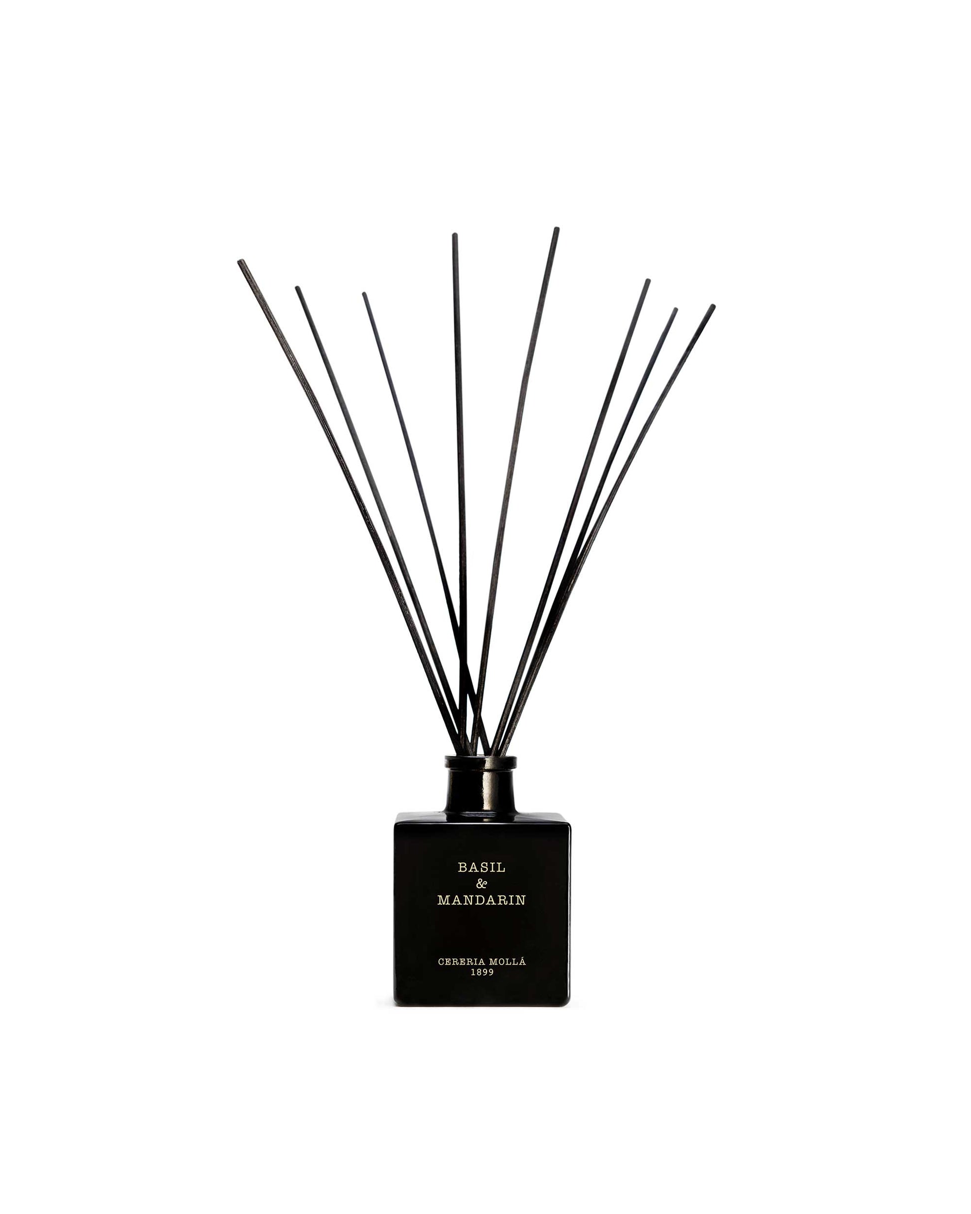 Basil & Mandarin Black Reed Diffuser 8.4 fl oz by Cereria Molla