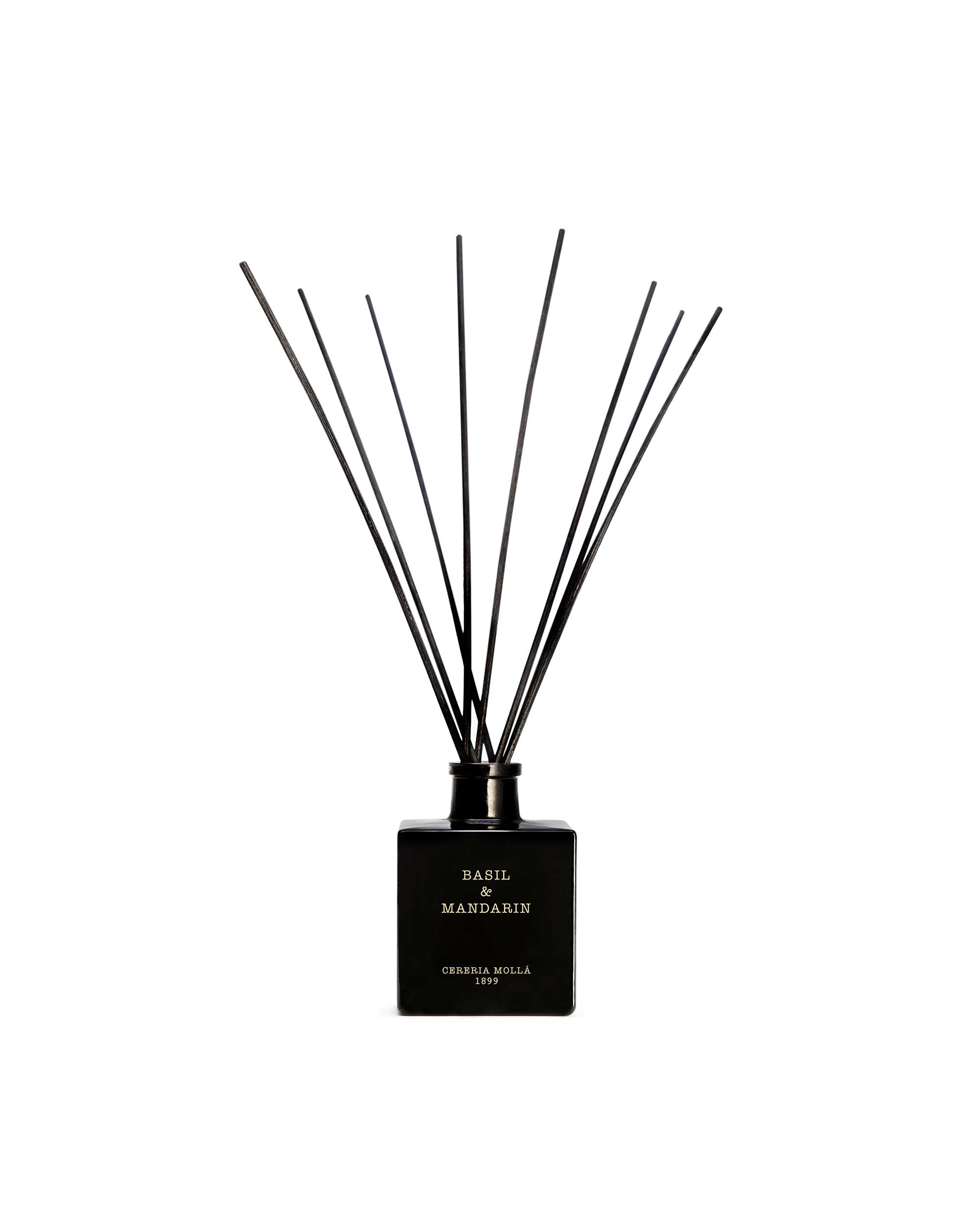 Basil & Mandarin Black Reed Diffuser 8.4 fl oz by Cereria Molla