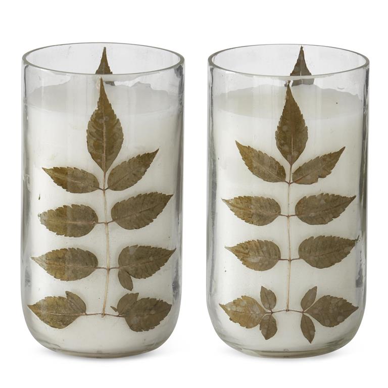 Dried Botanical Glass Candle