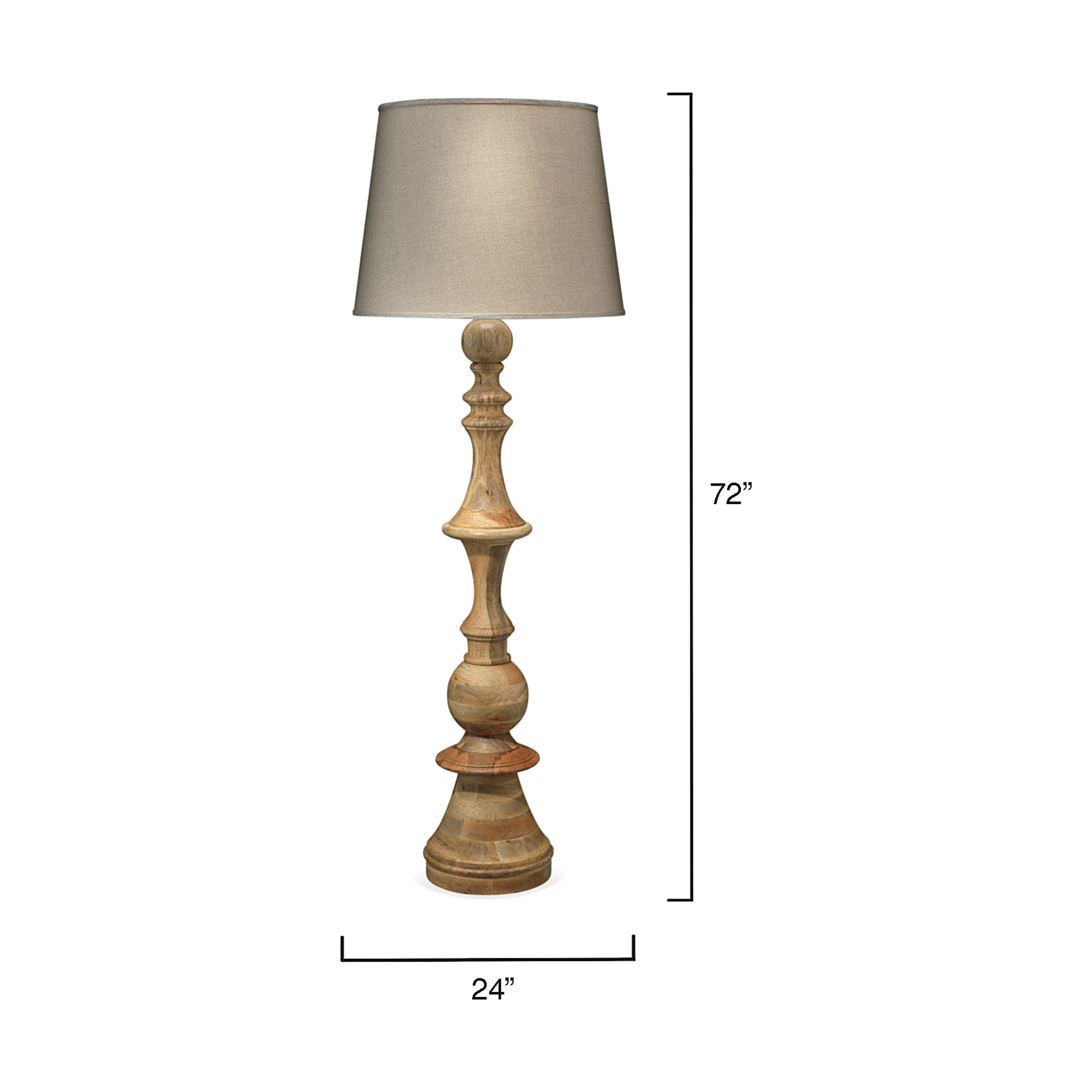 Budapest Wood 1-Light Floor Lamp by Jamie Young