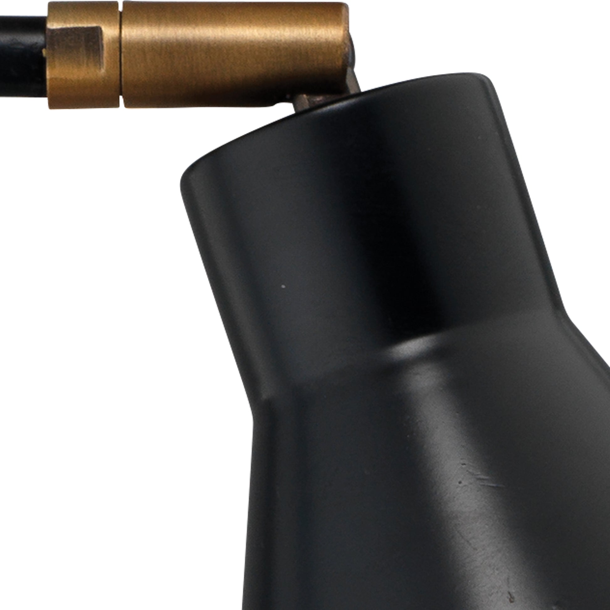 Chronicle Marble Task Lamp with Iron Shade by Jamie Young