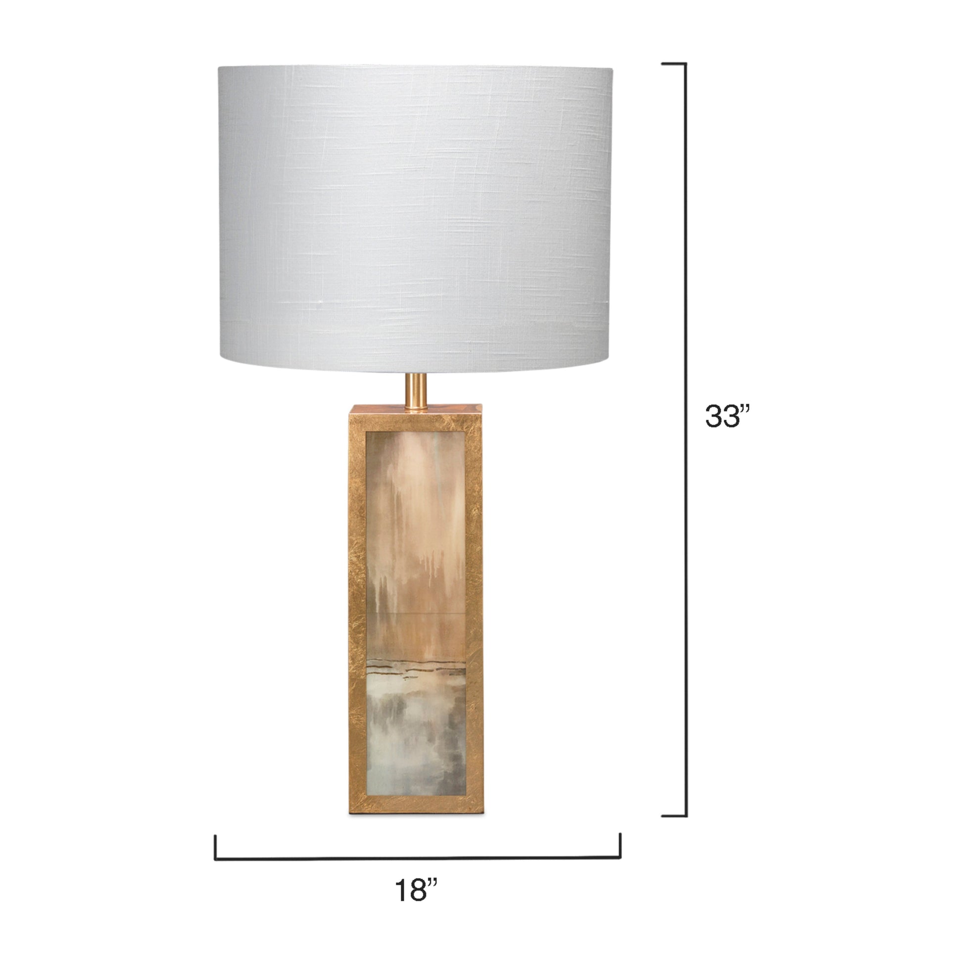 Cloudscape Table Lamp with Linen Shade by Jamie Young