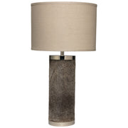 Column Hide Table Lamp with Linen Shade by Jamie Young