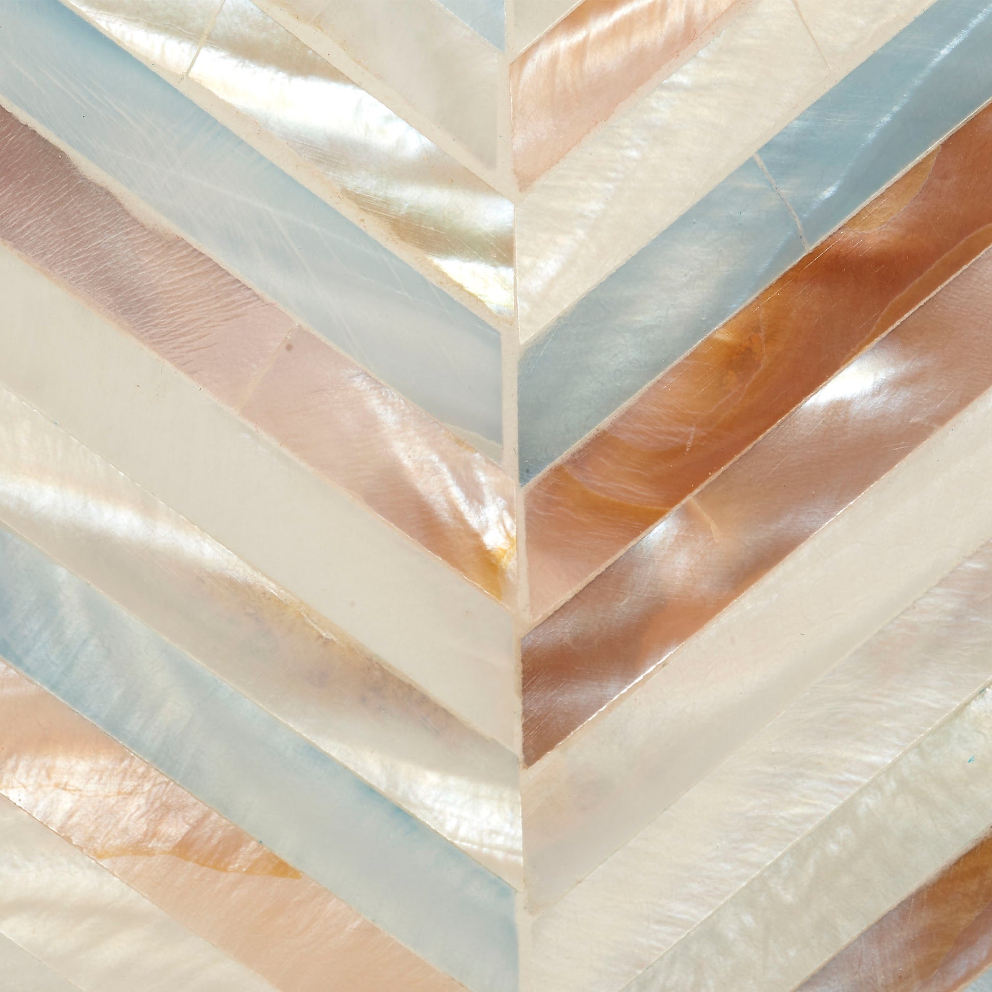 Garbo Mother of Pearl Table Lamp with Linen Shade by Jamie Young