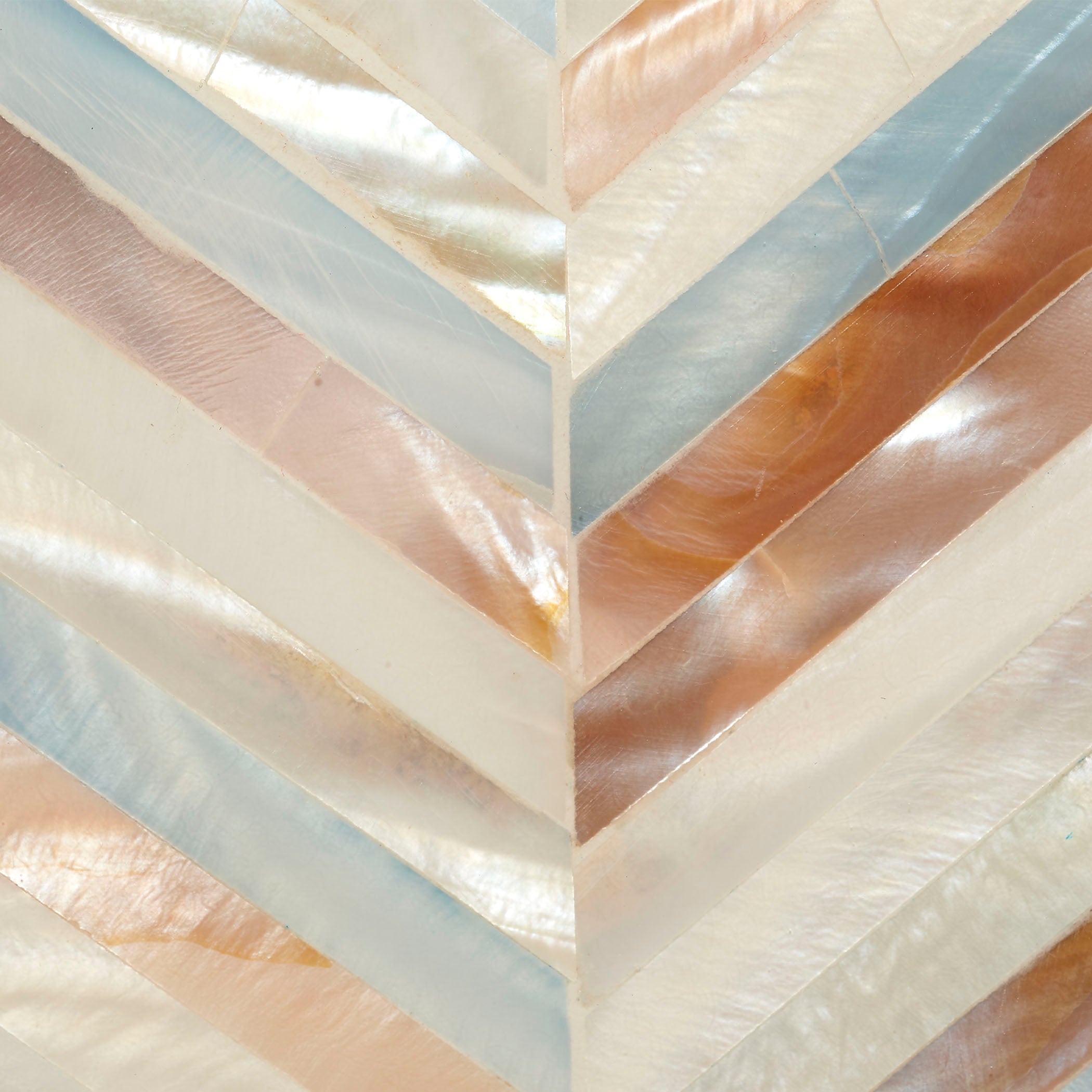 Garbo Mother of Pearl Table Lamp with Linen Shade by Jamie Young