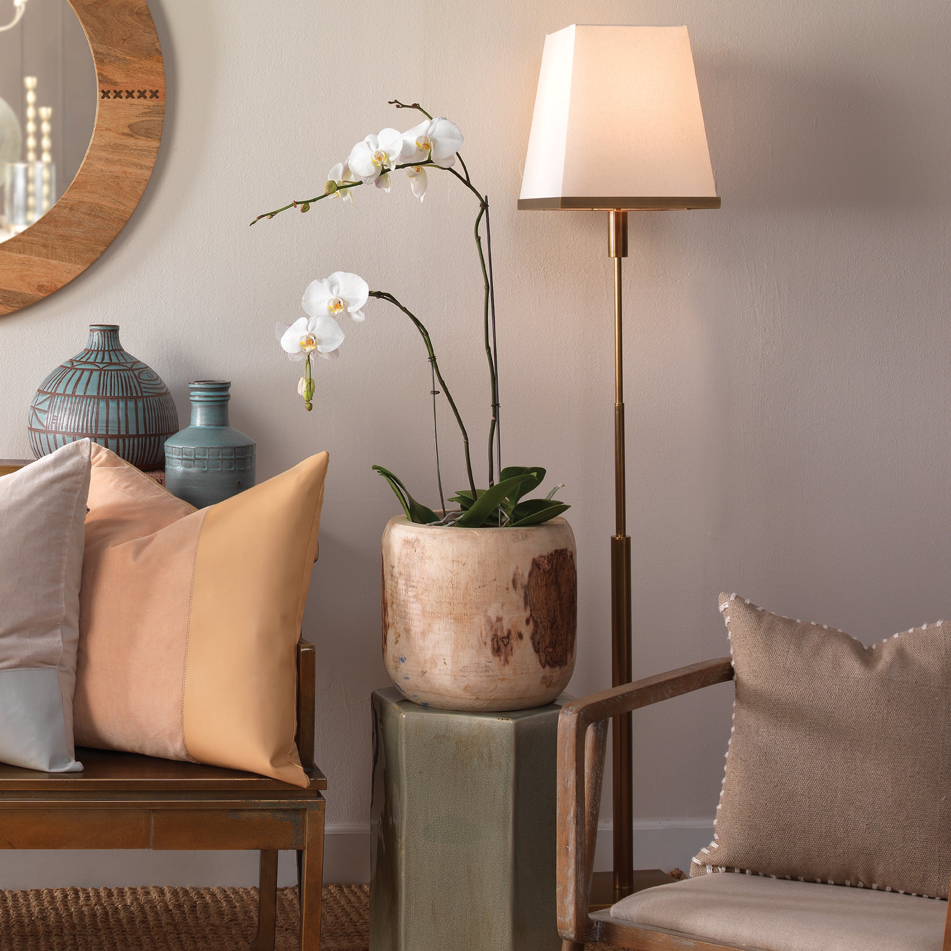 Jud Steel 1-Light Floor Lamp by Jamie Young