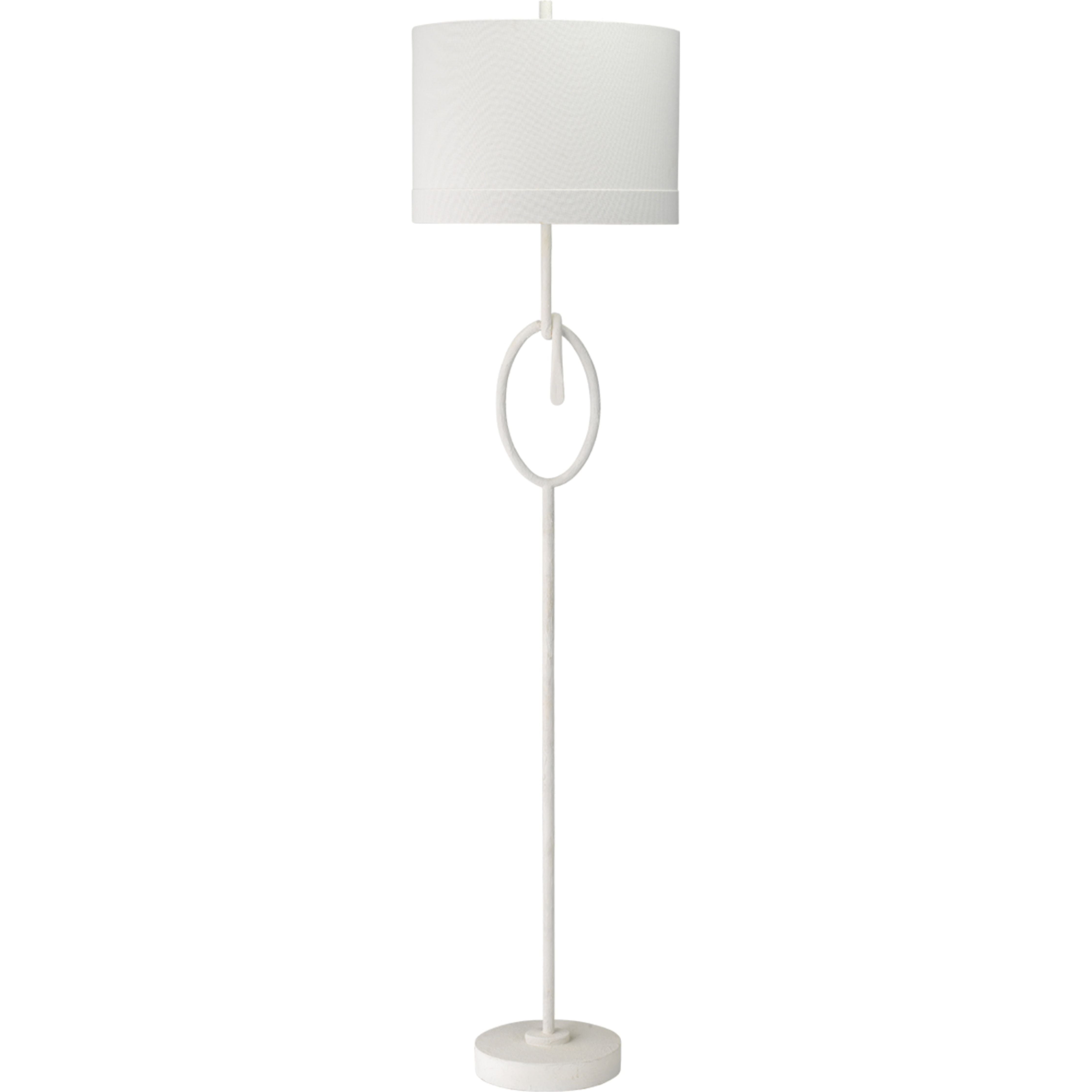 Knot 1-Light Floor Lamp, White White by Jamie Young