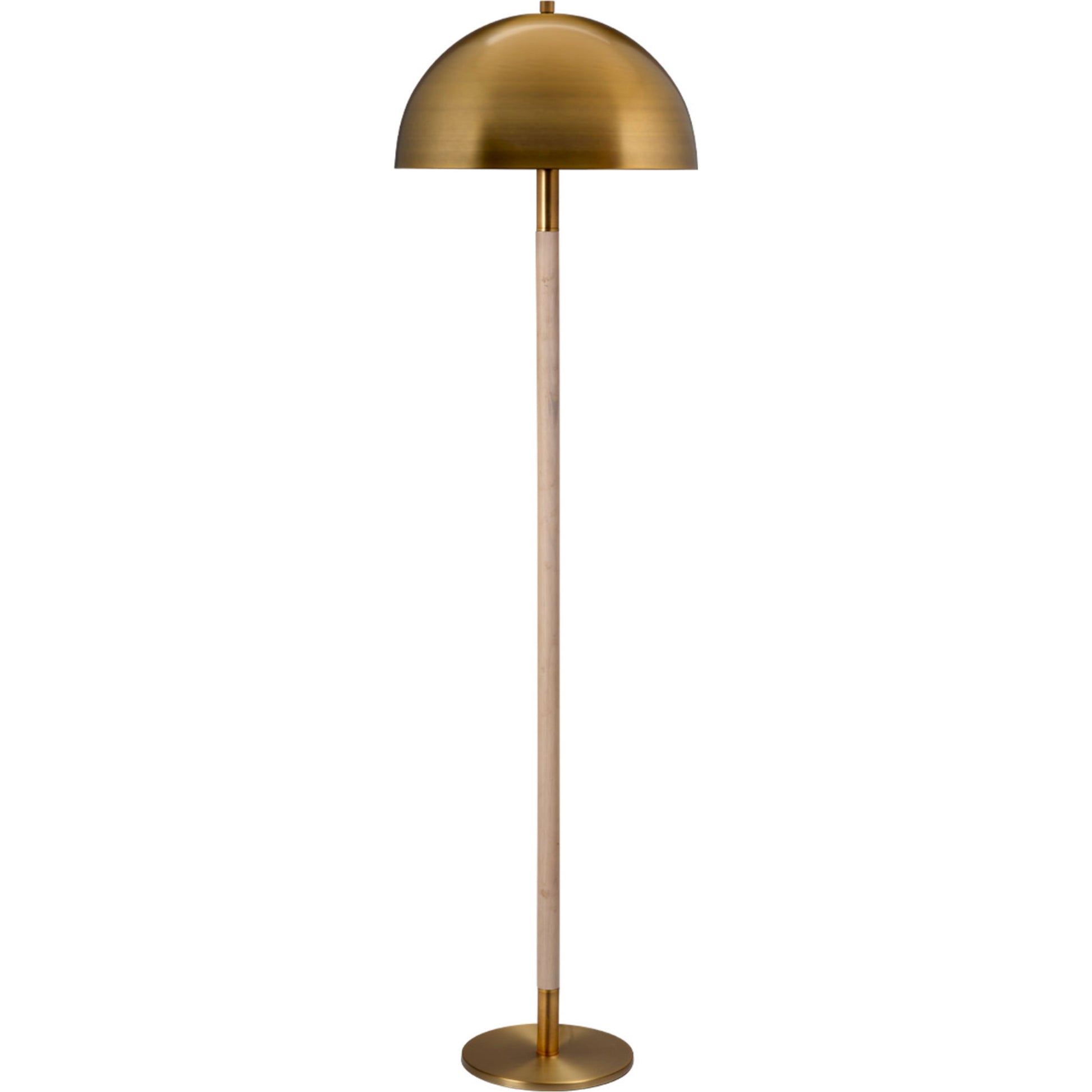 Merlin Metal and Wood Floor Lamp by Jamie Young