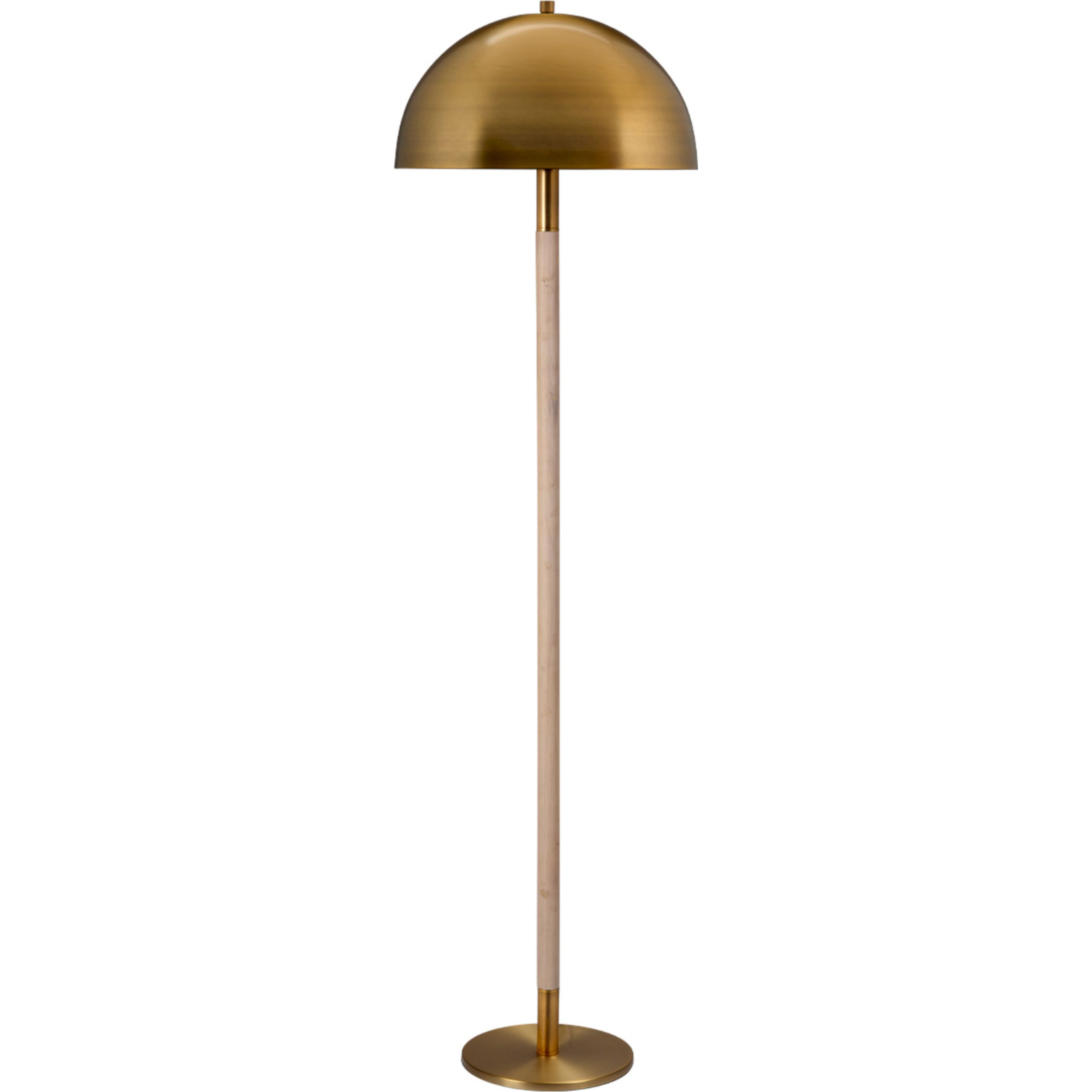 Merlin Metal and Wood Floor Lamp by Jamie Young