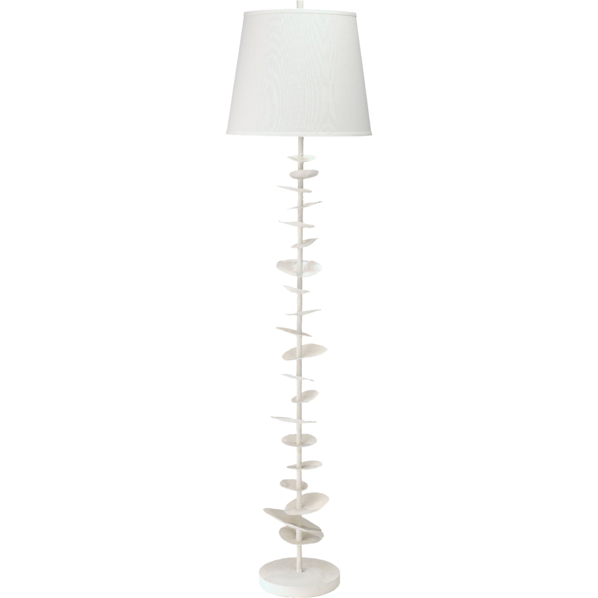 Petals Steel and Gesso Floor Lamp by Jamie Young