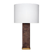 Preston Burl Wood Table Lamp with Linen Shade by Jamie Young