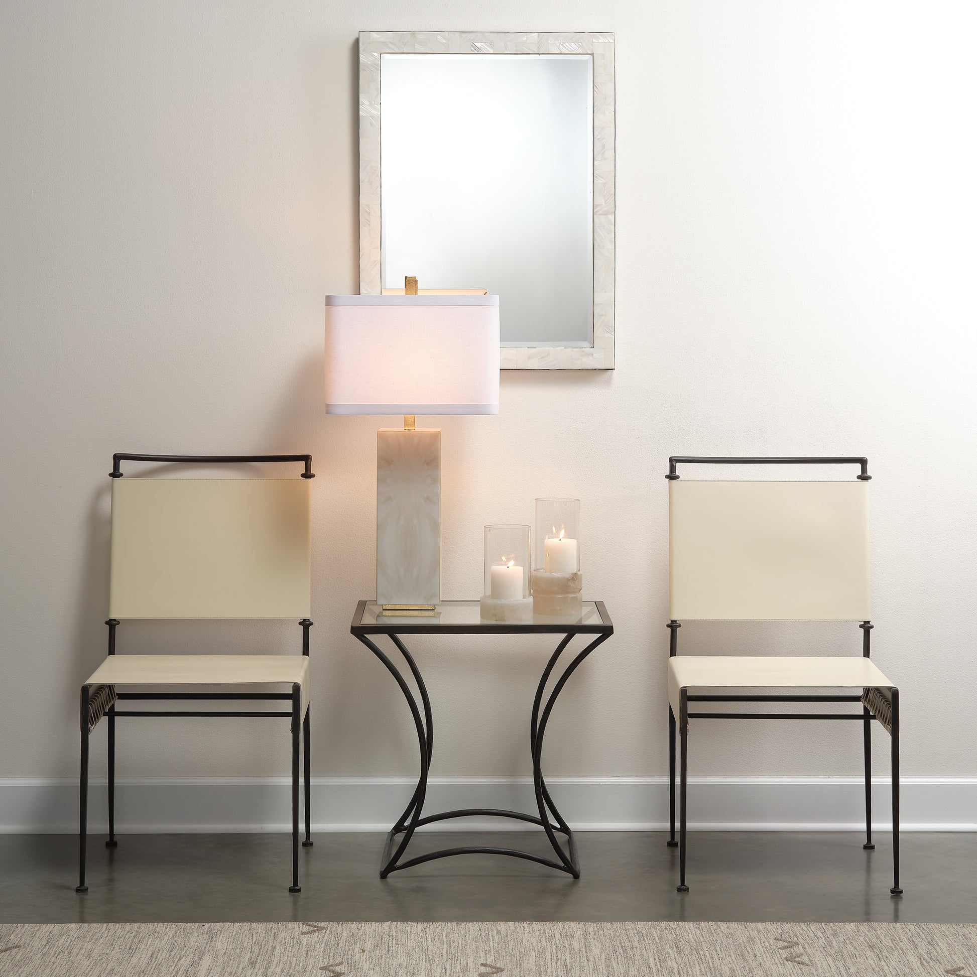 Reflection Table Lamp, Grey by Jamie Young