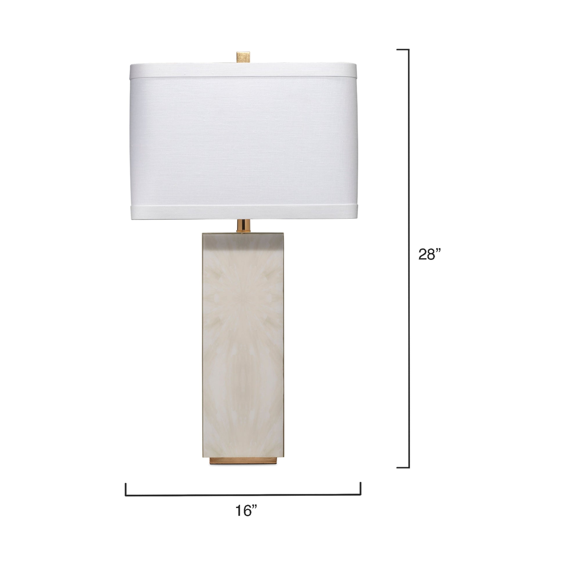 Reflection Table Lamp, Grey by Jamie Young