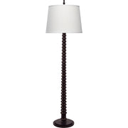 Revolution Wood 1-Light Floor Lamp, Black by Jamie Young