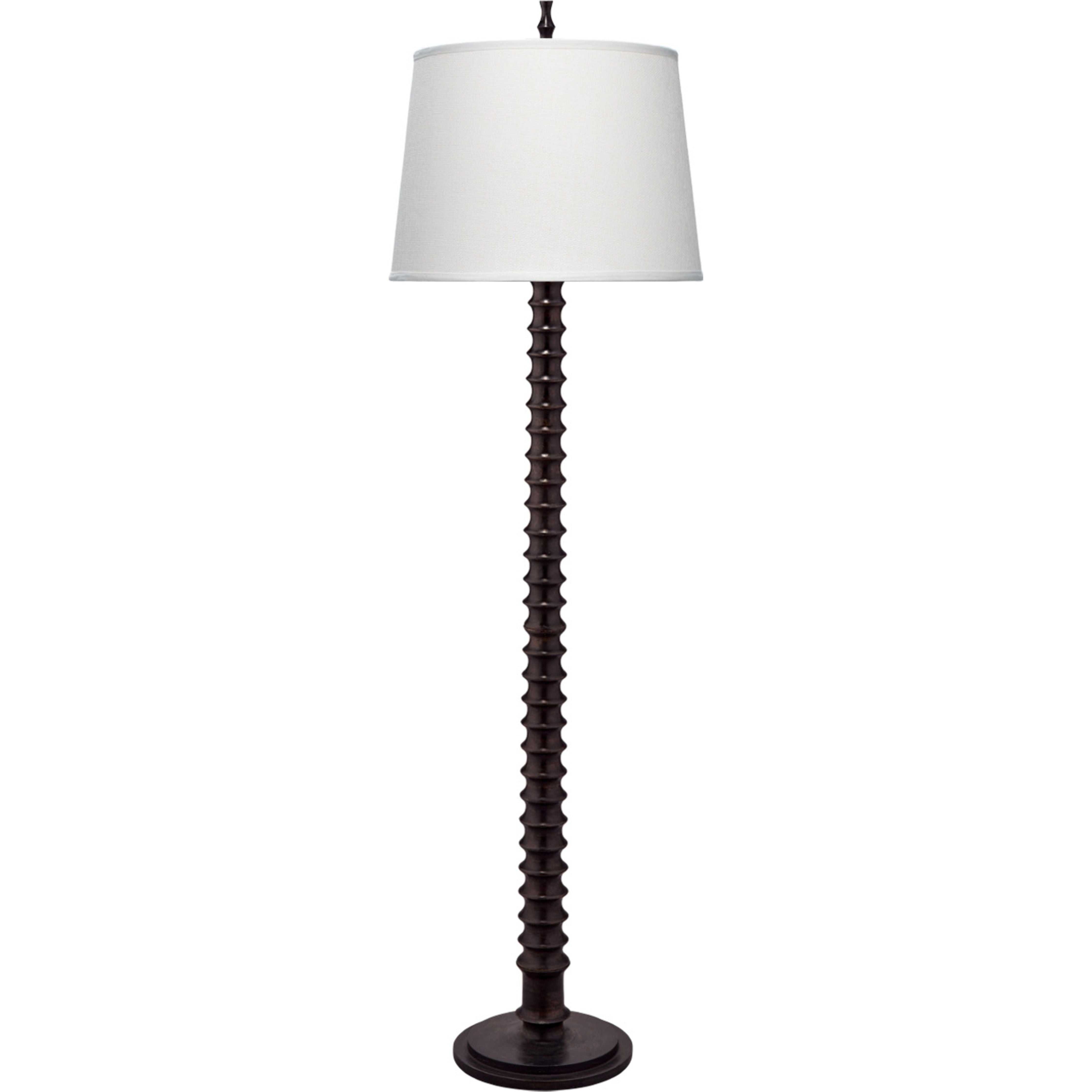 Revolution Wood 1-Light Floor Lamp, Black by Jamie Young
