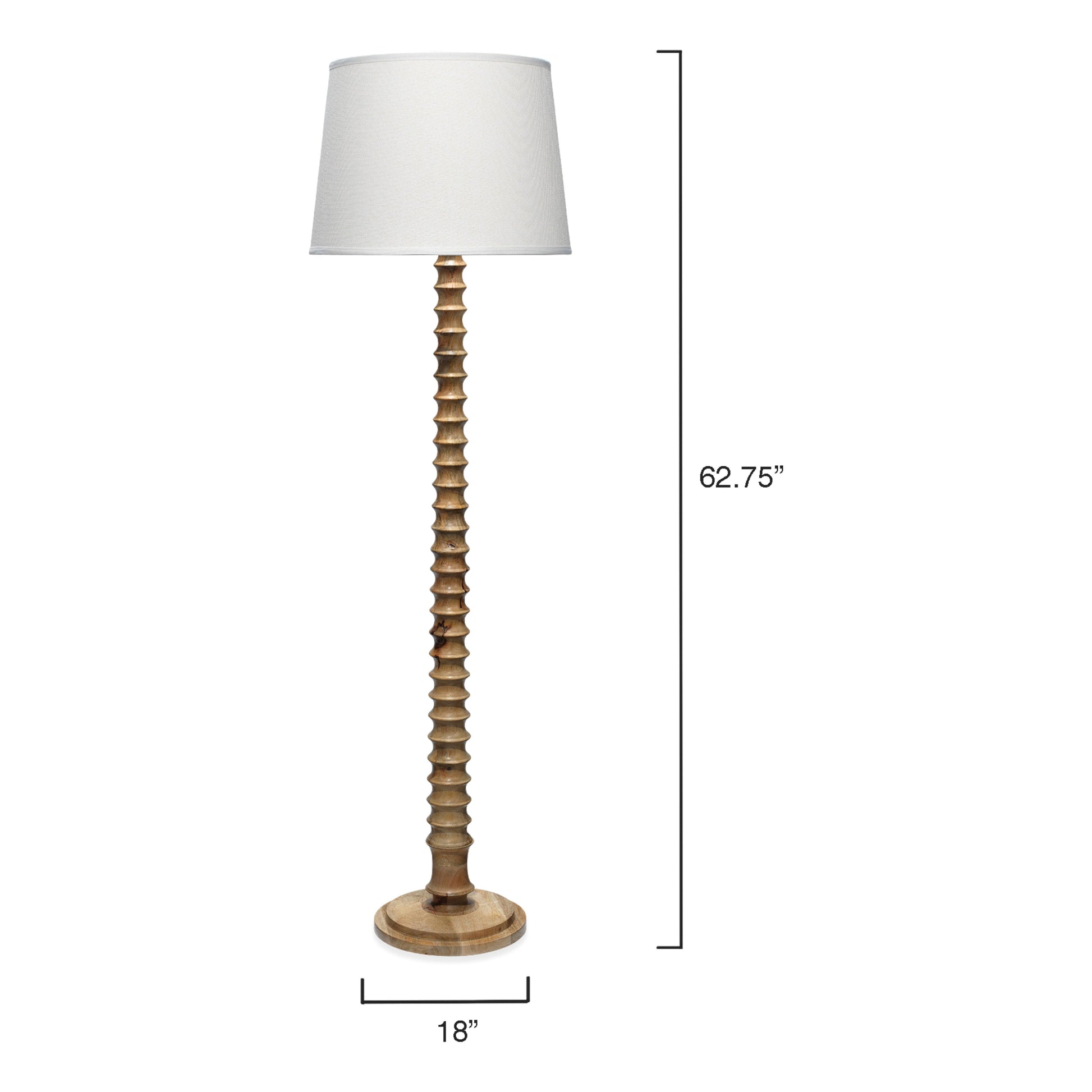 Revolution Wood Floor Lamp, Natural by Jamie Young