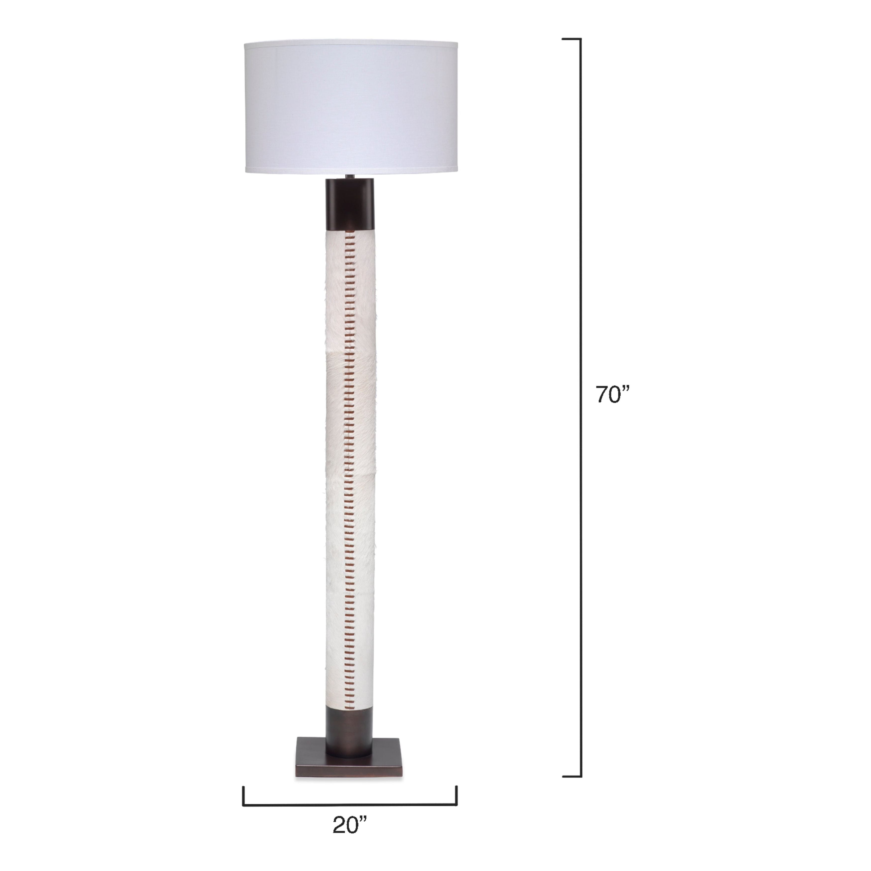 Sheridan Hide Floor Lamp by Jamie Young